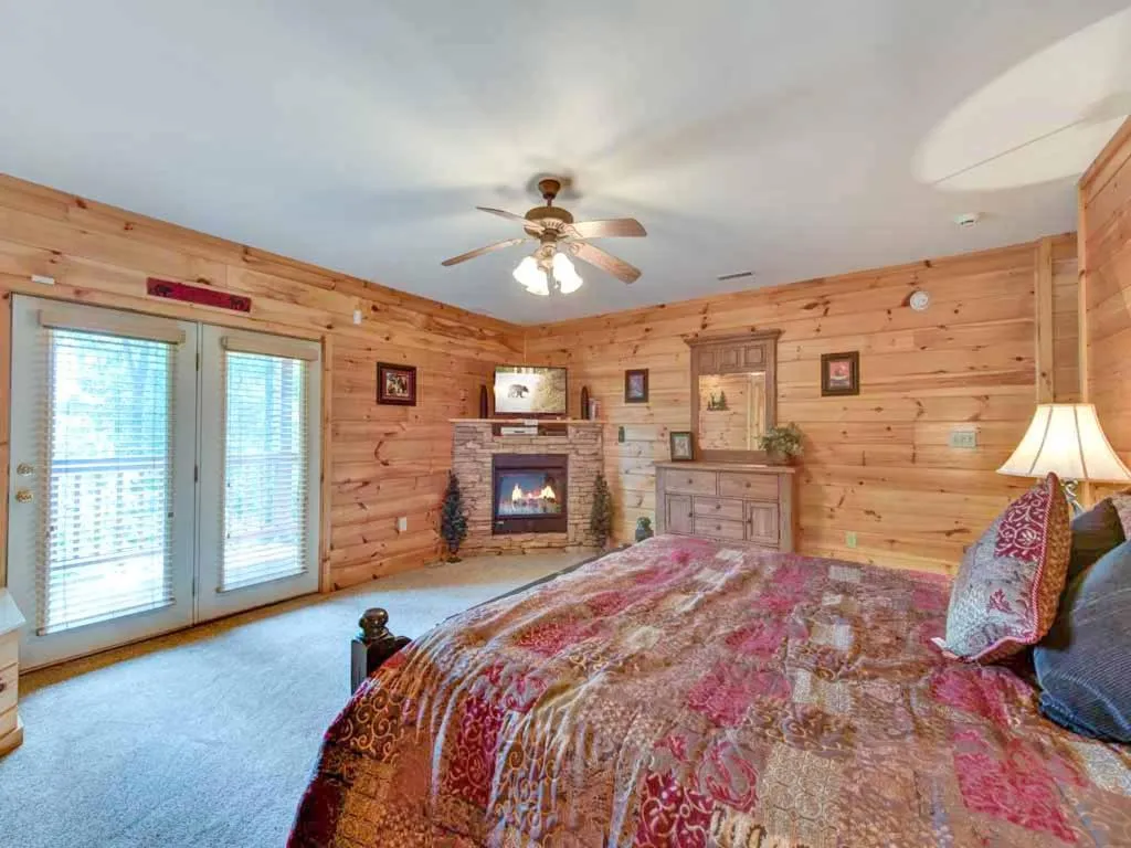 Bed in Our Mountain Getaway