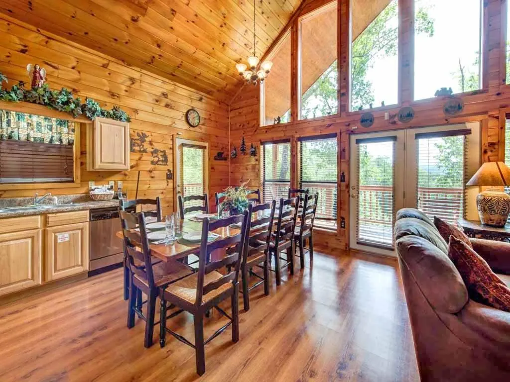 Living room in Our Mountain Getaway