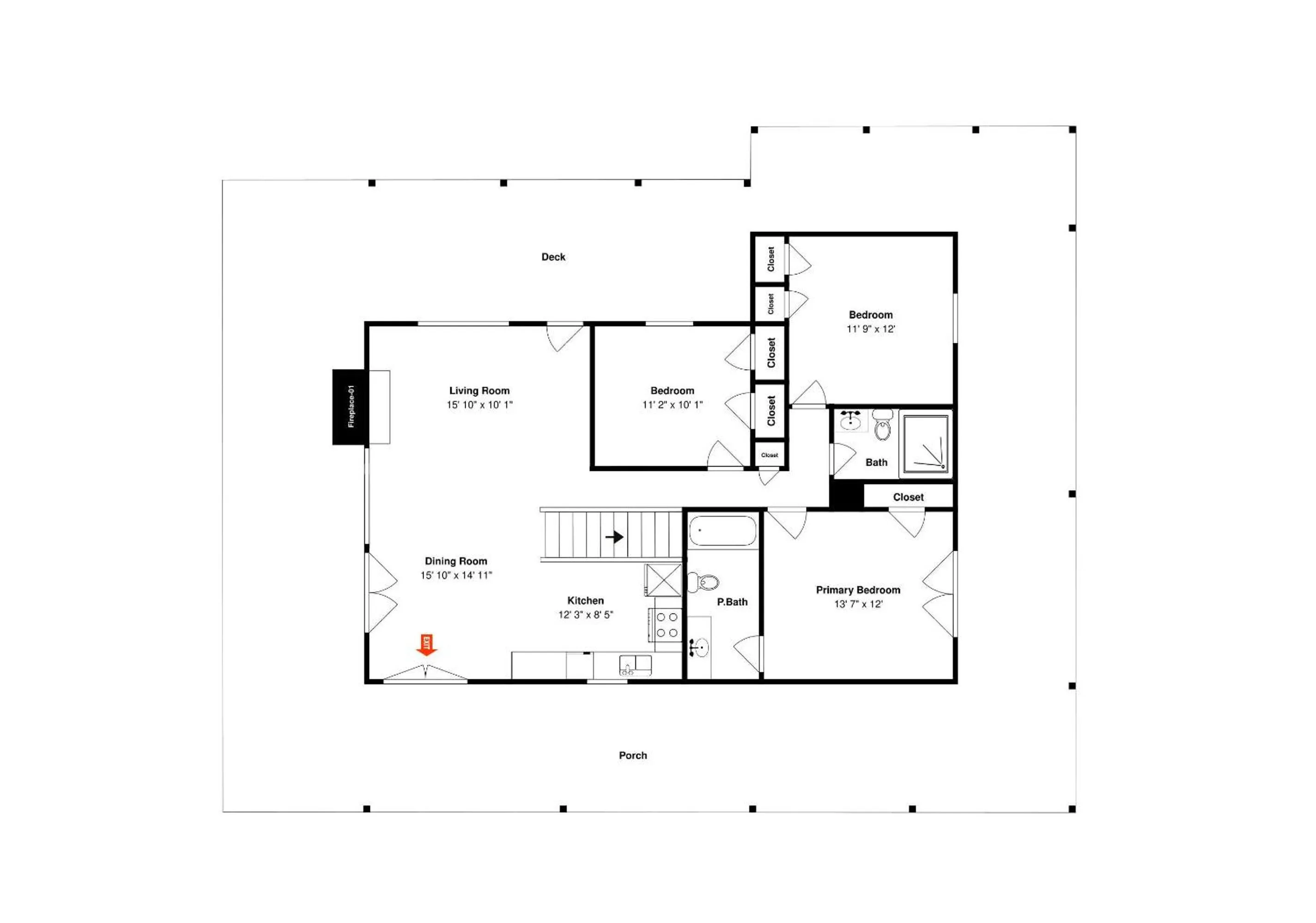 Property building in Lazy Cub Lodge