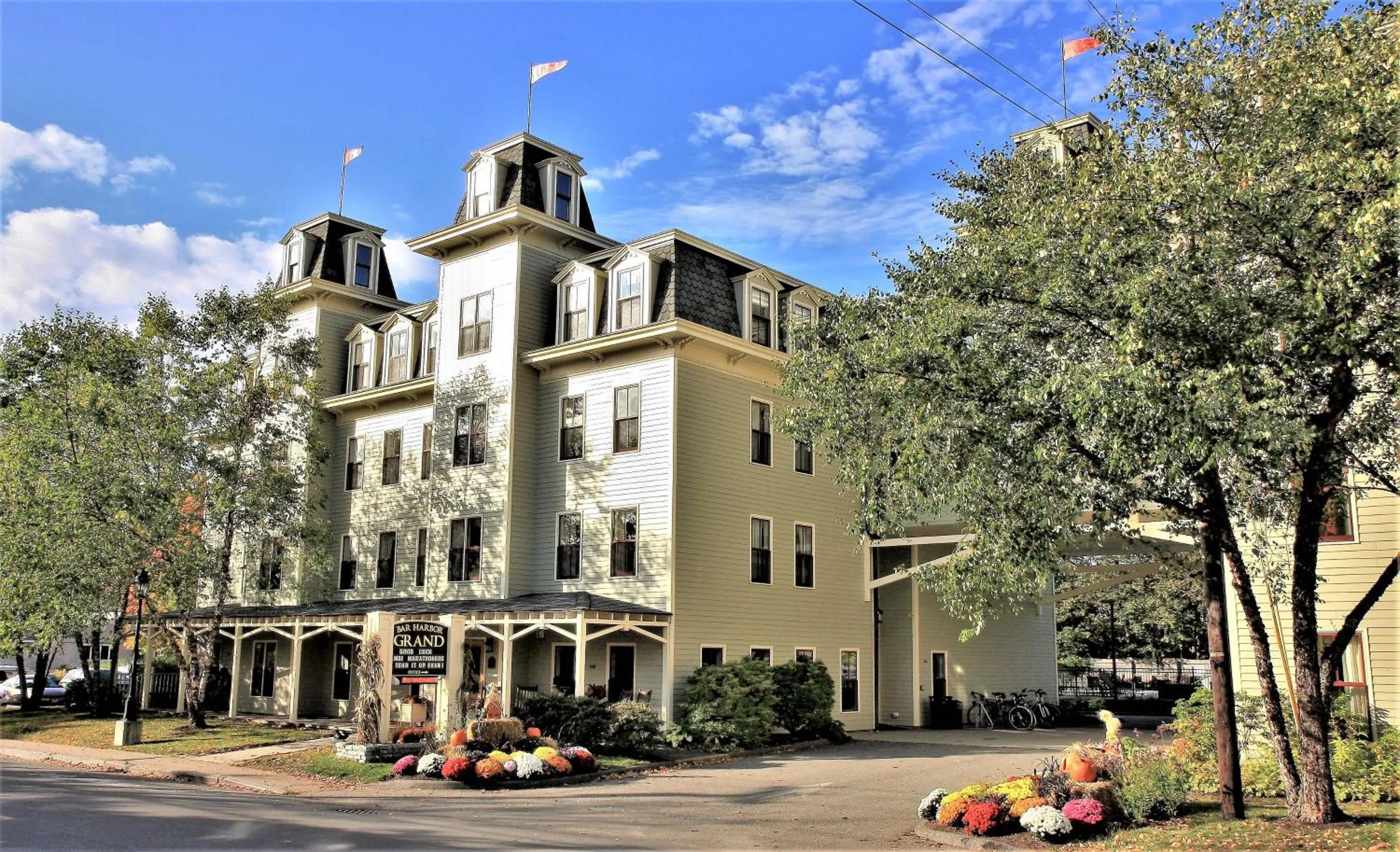 Property building in Bar Harbor Grand Hotel