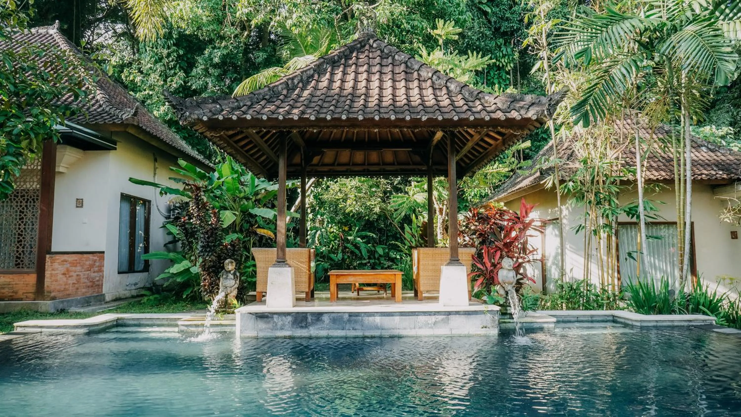 Pool view in Beji Ubud Resort