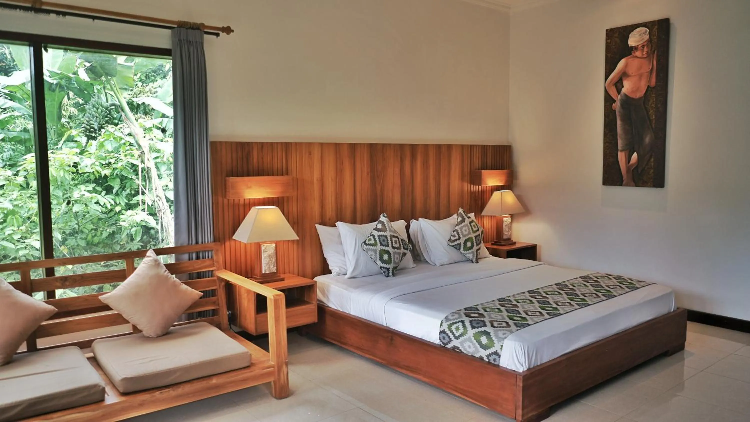 Bed in Beji Ubud Resort