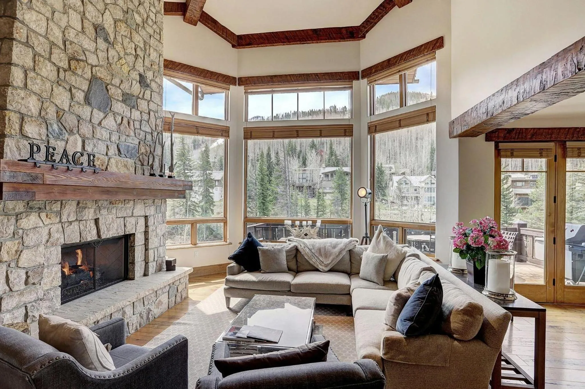 Living room in Legendary Lodging at the Ritz Carlton Residences Vail, A Vail Resorts Property