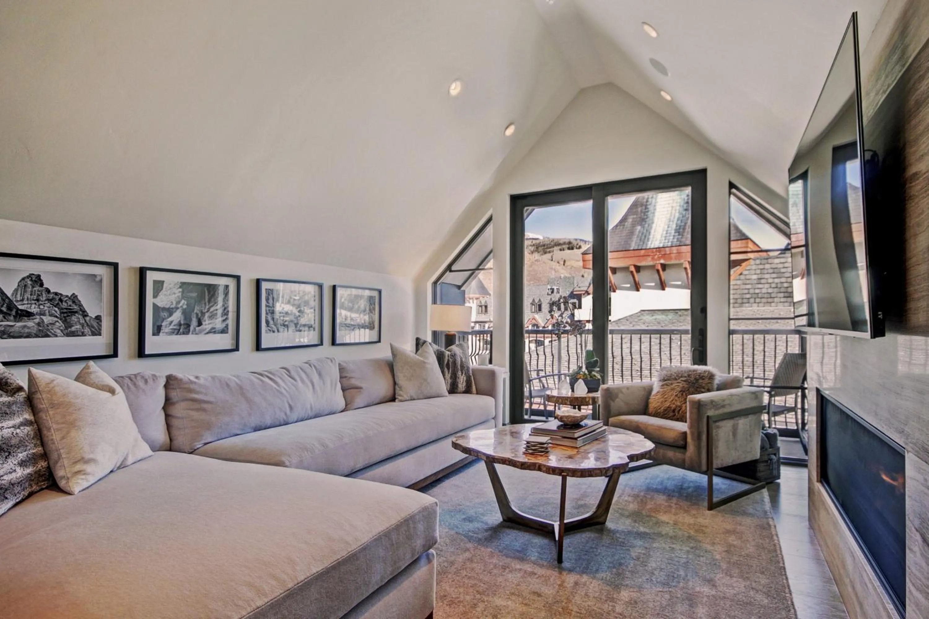 Living room in The Vail Collection at the Ritz Carlton Residences Vail