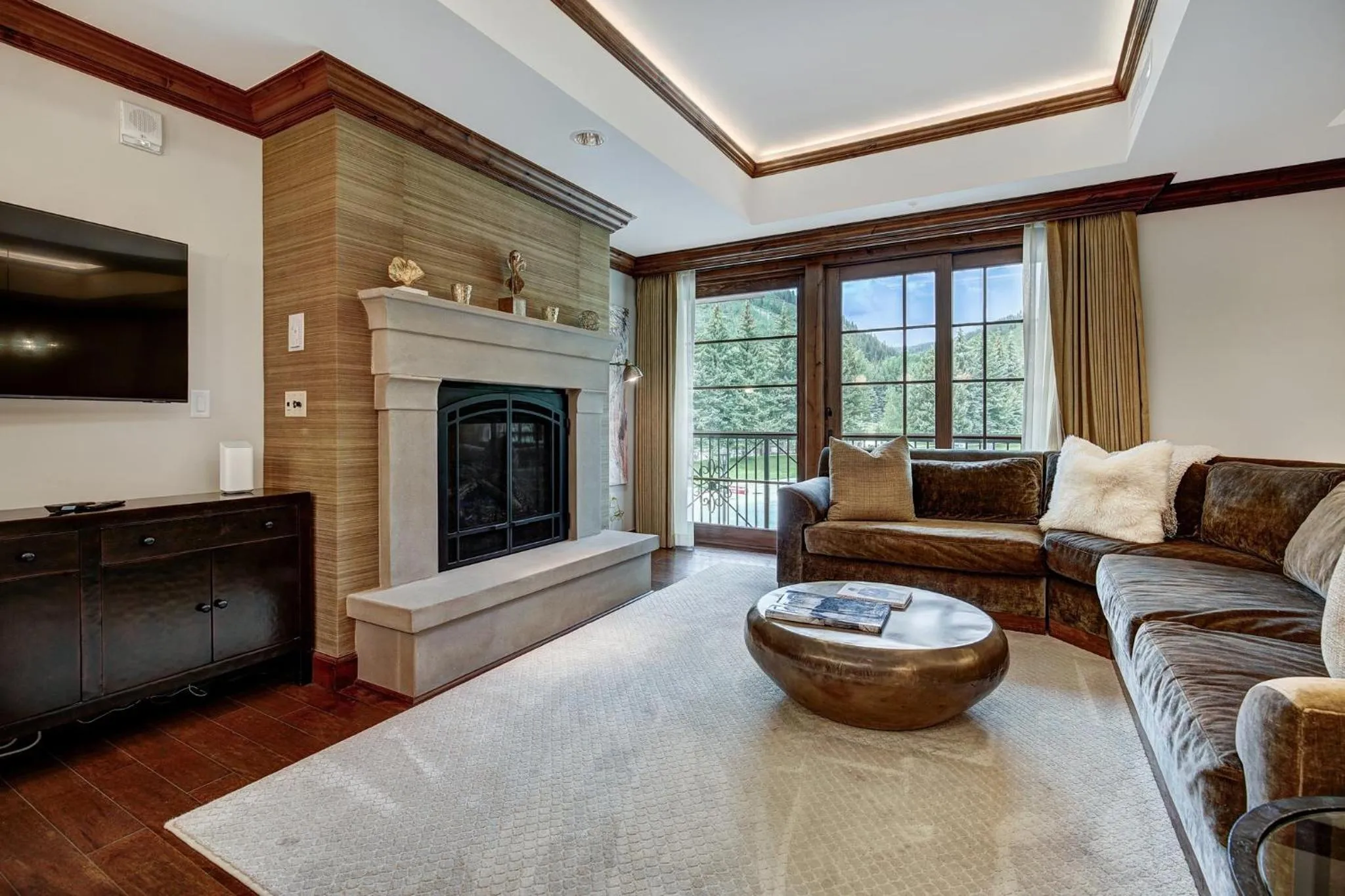 Living room in The Vail Collection at the Ritz Carlton Residences Vail