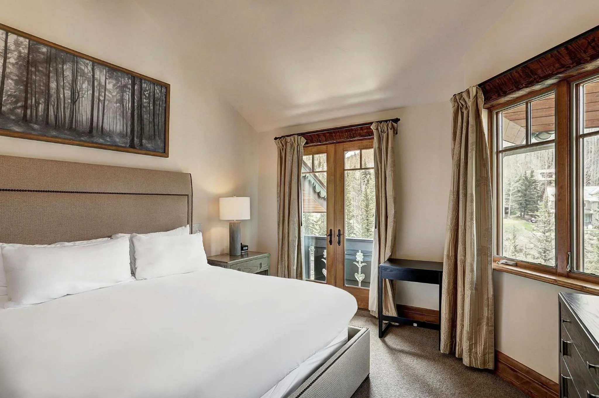 Bedroom, Bed in Legendary Lodging at the Ritz Carlton Residences Vail, A Vail Resorts Property