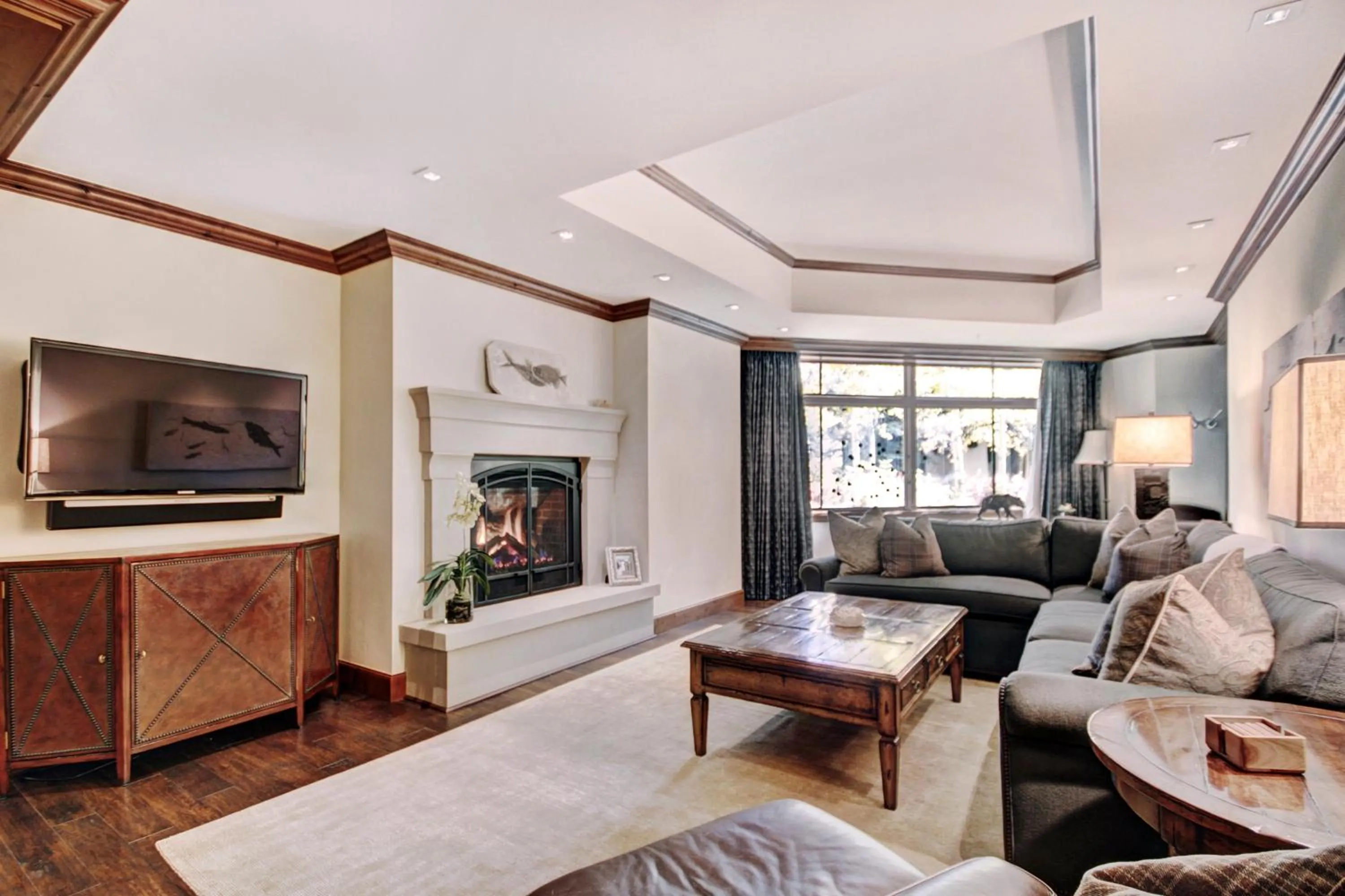 Living room in The Vail Collection at the Ritz Carlton Residences Vail