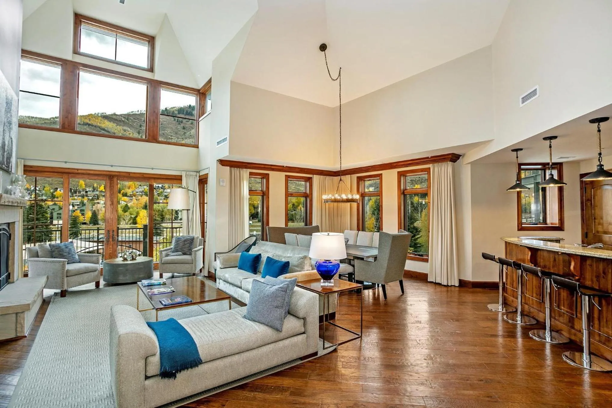 Living room in The Vail Collection at the Ritz Carlton Residences Vail