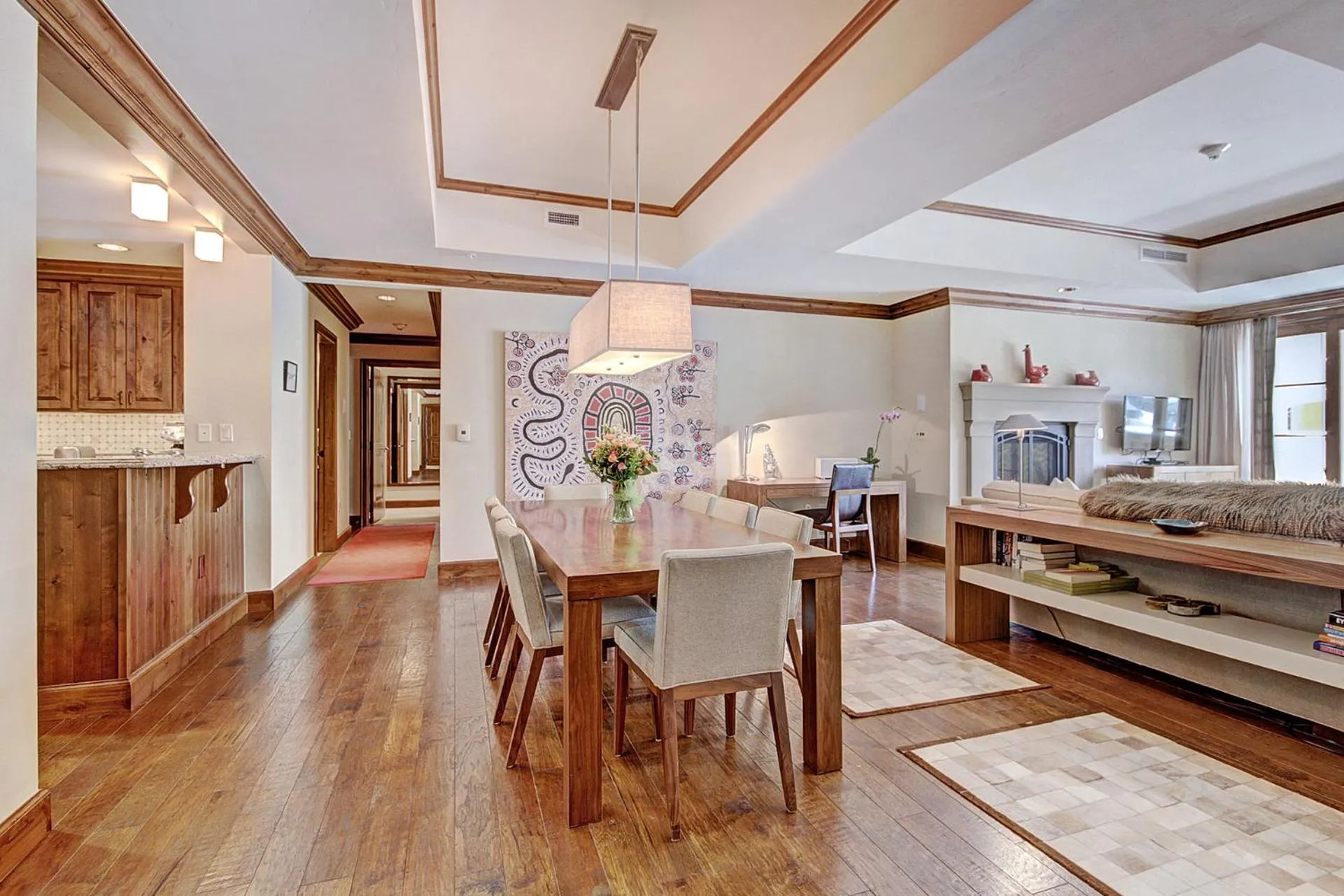 Dining area in The Vail Collection at the Ritz Carlton Residences Vail