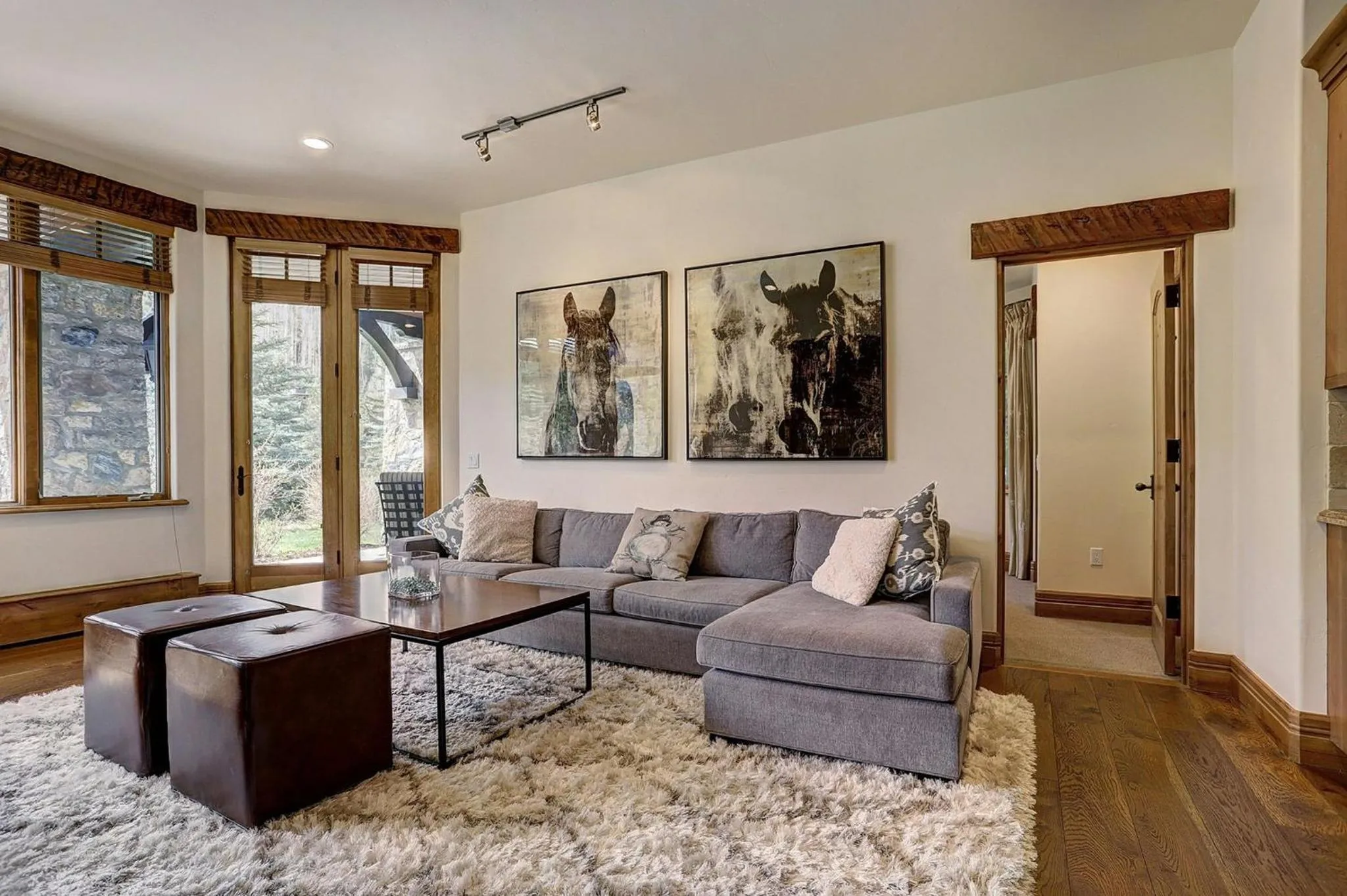 Living room in Legendary Lodging at the Ritz Carlton Residences Vail, A Vail Resorts Property