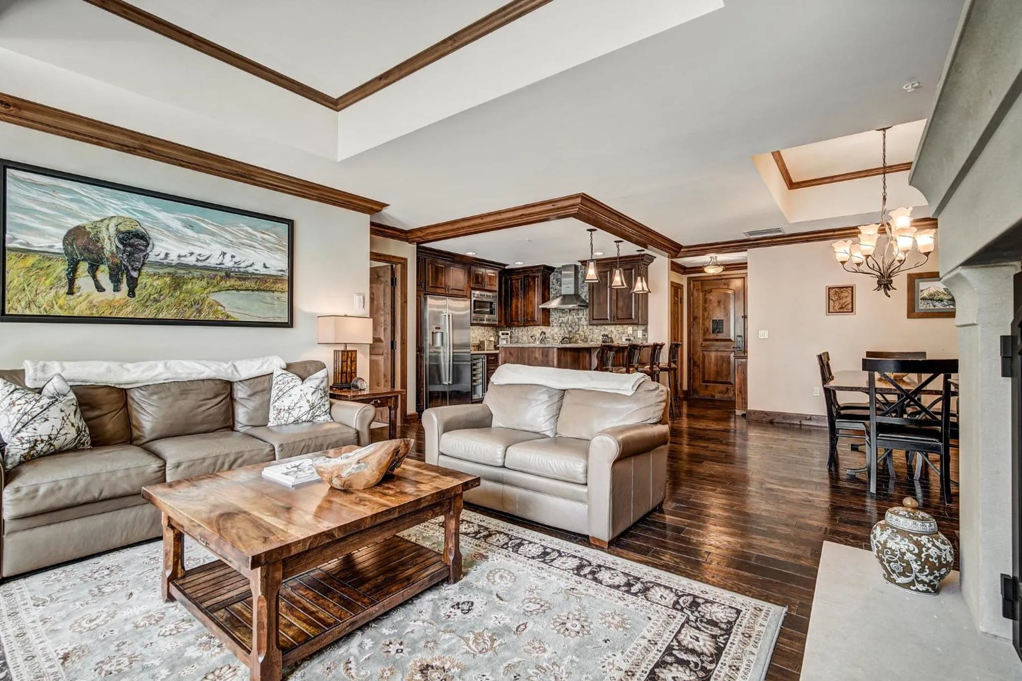 Living room in The Vail Collection at the Ritz Carlton Residences Vail