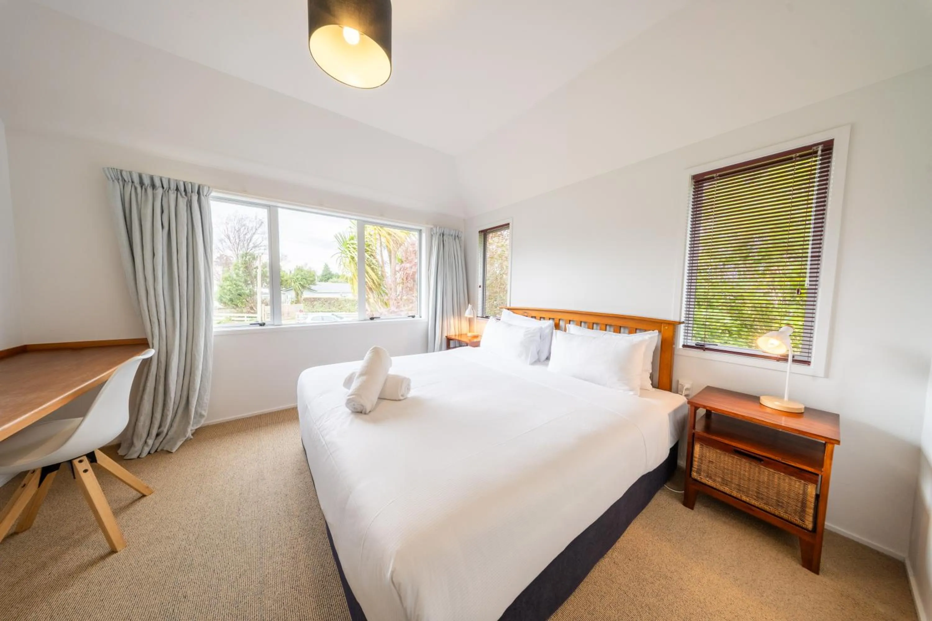 Bed in The Powderhorn Chateau