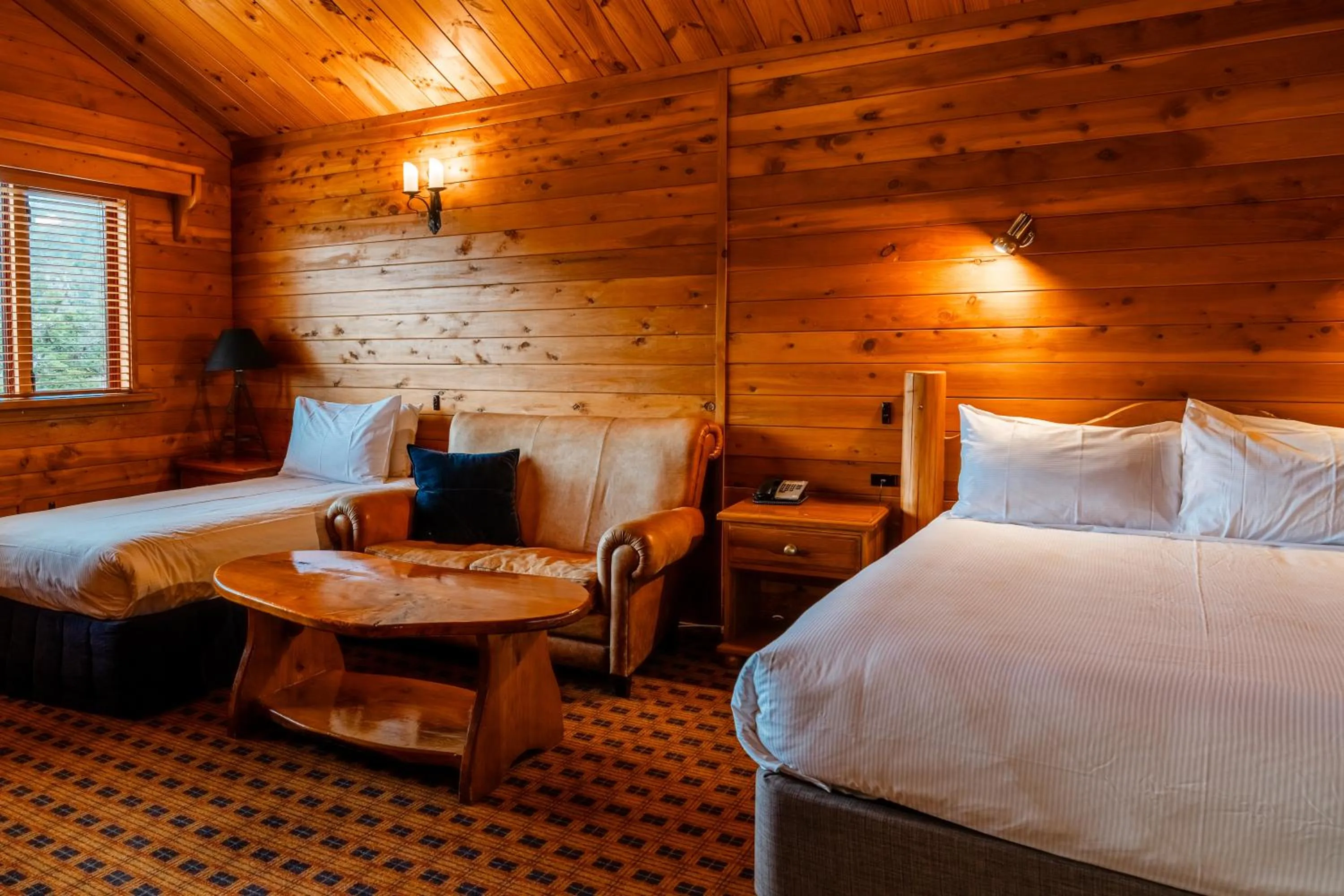 Bed in The Powderhorn Chateau