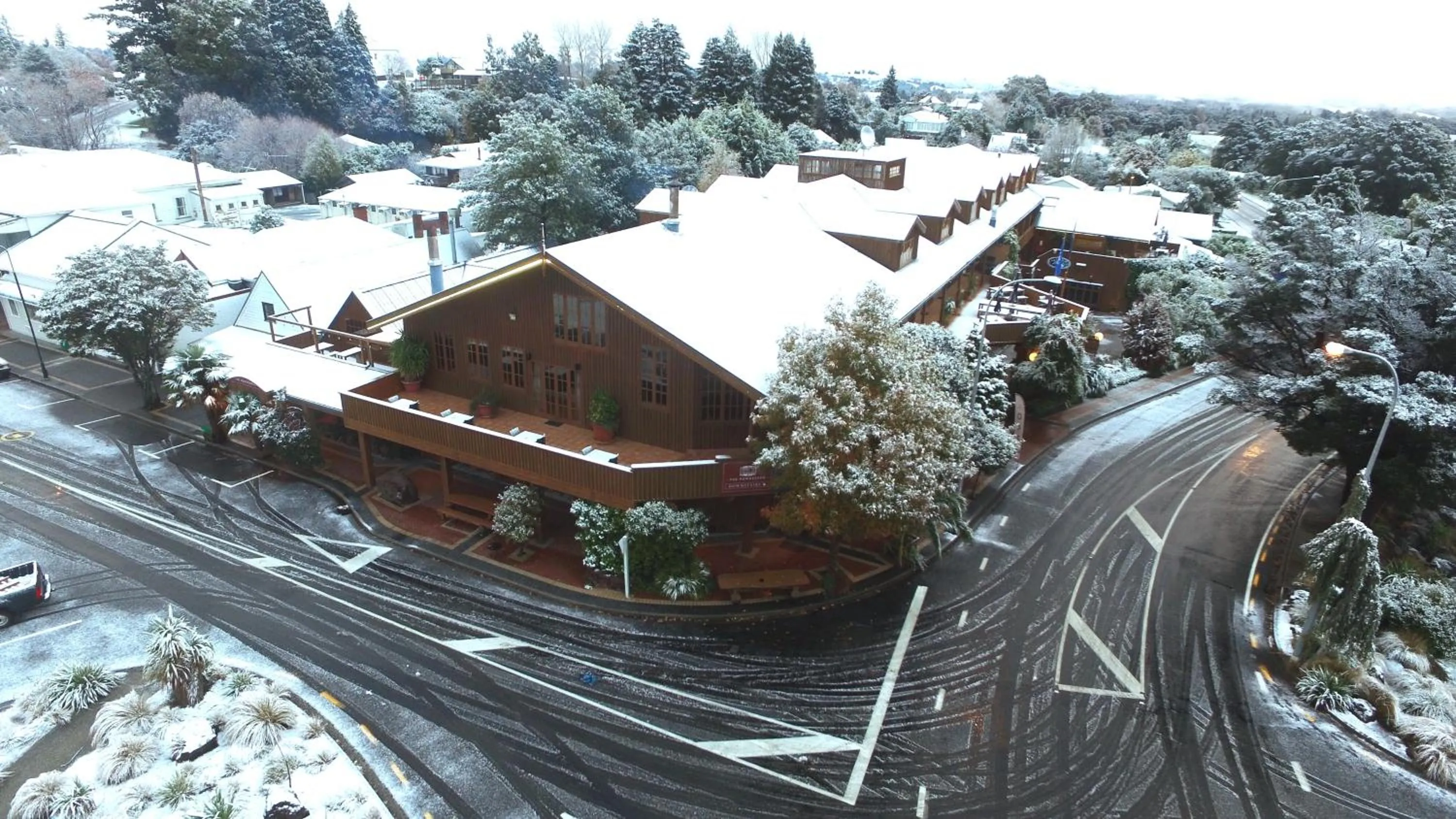 Bird's eye view in The Powderhorn Chateau