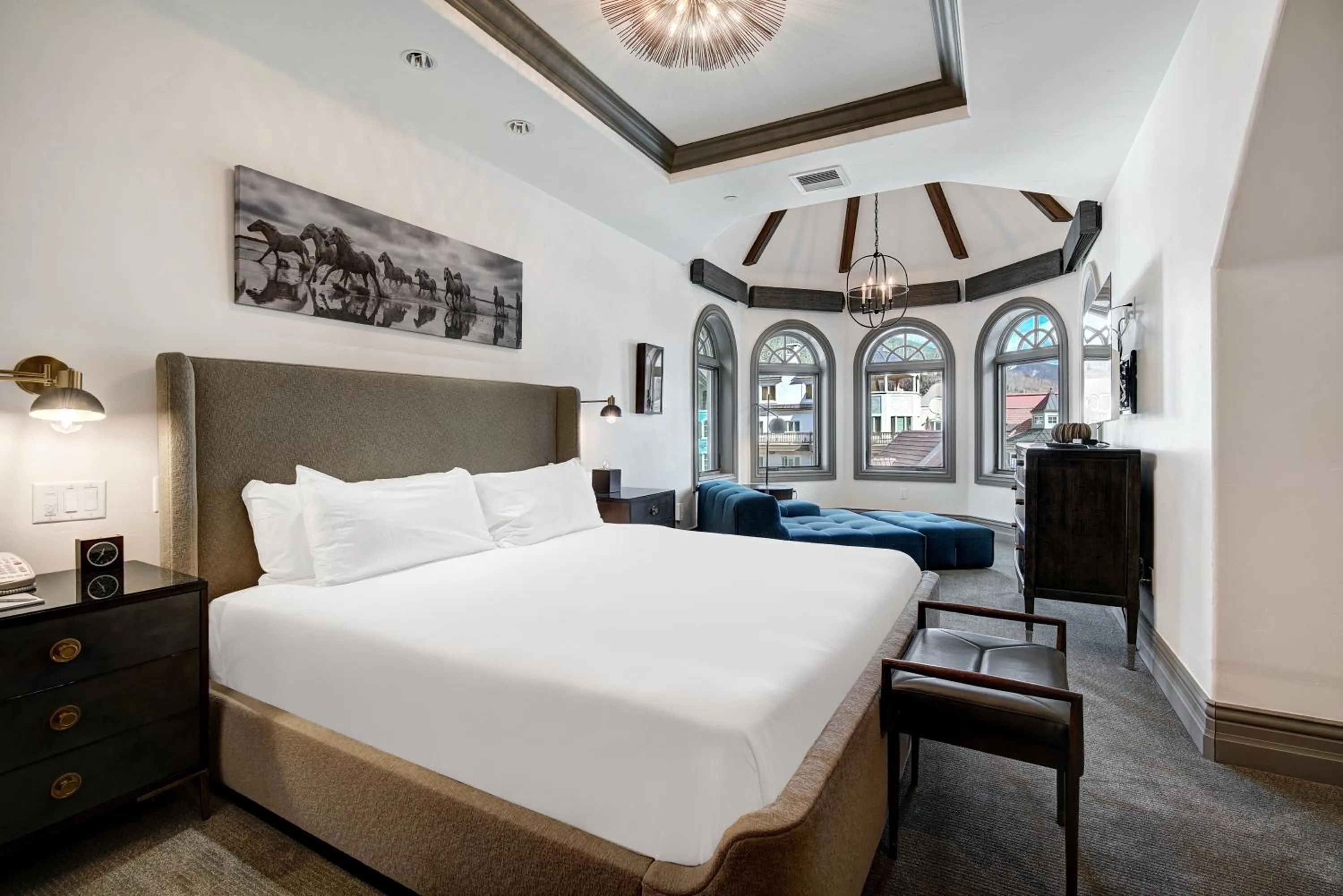 Bed in The Arrabelle at Vail Square, a RockResort, by Vail Resorts