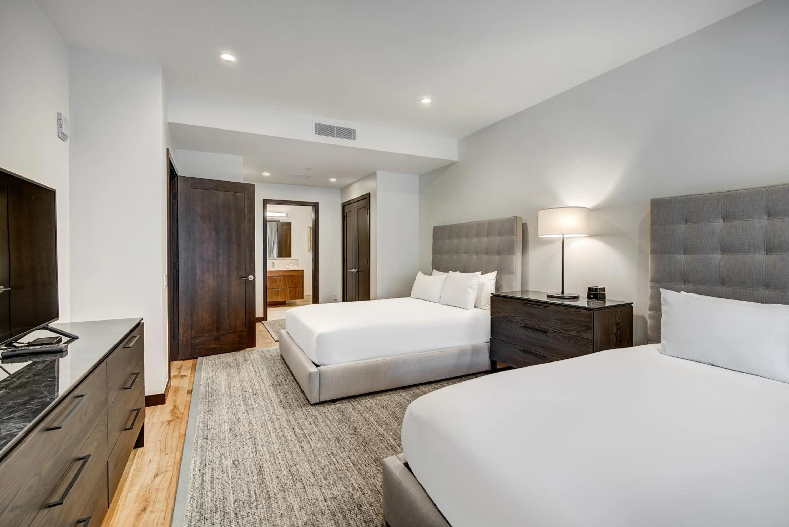 Bed in The Arrabelle at Vail Square, a RockResort