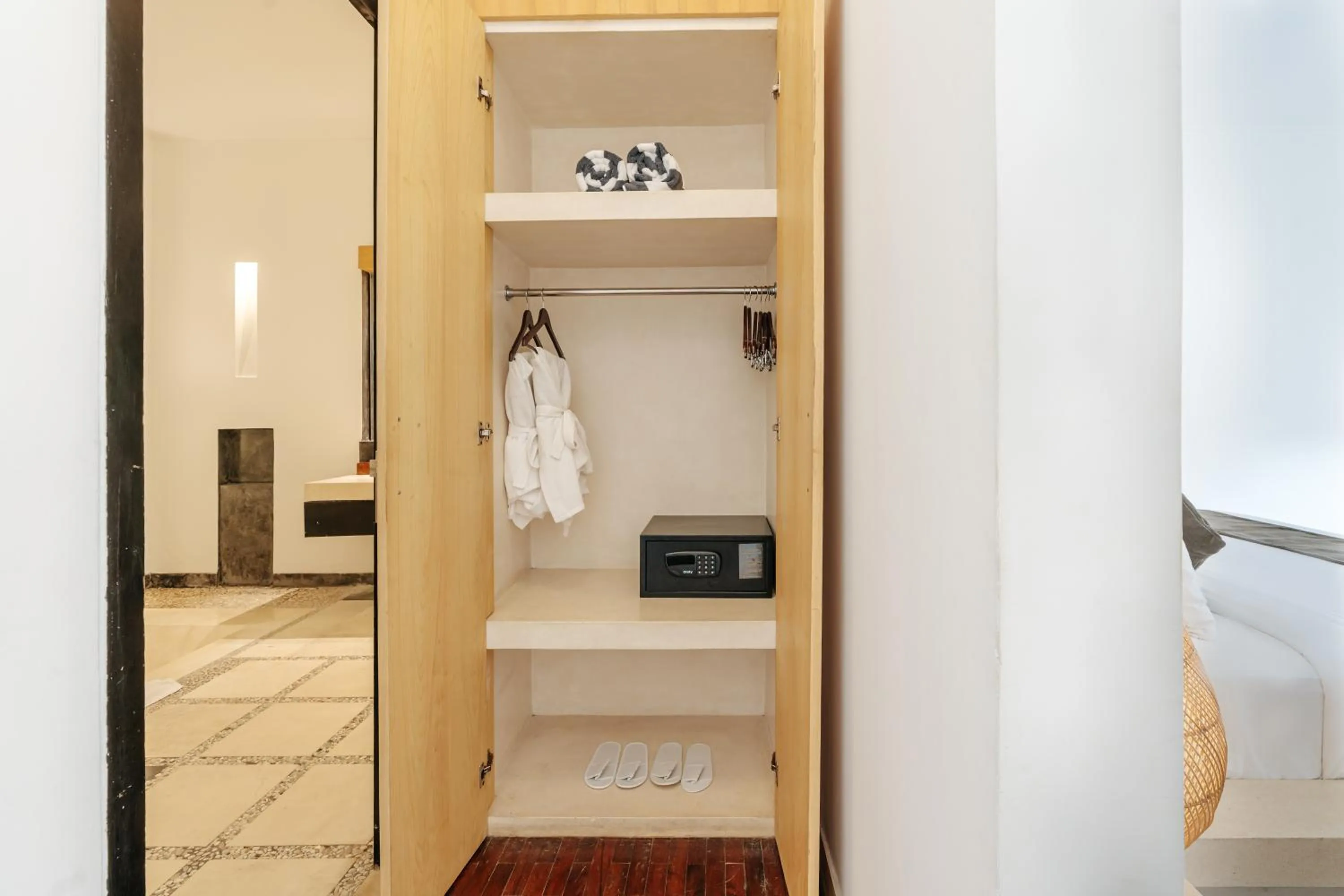 wardrobe in The Seminyak Suites Private Villas