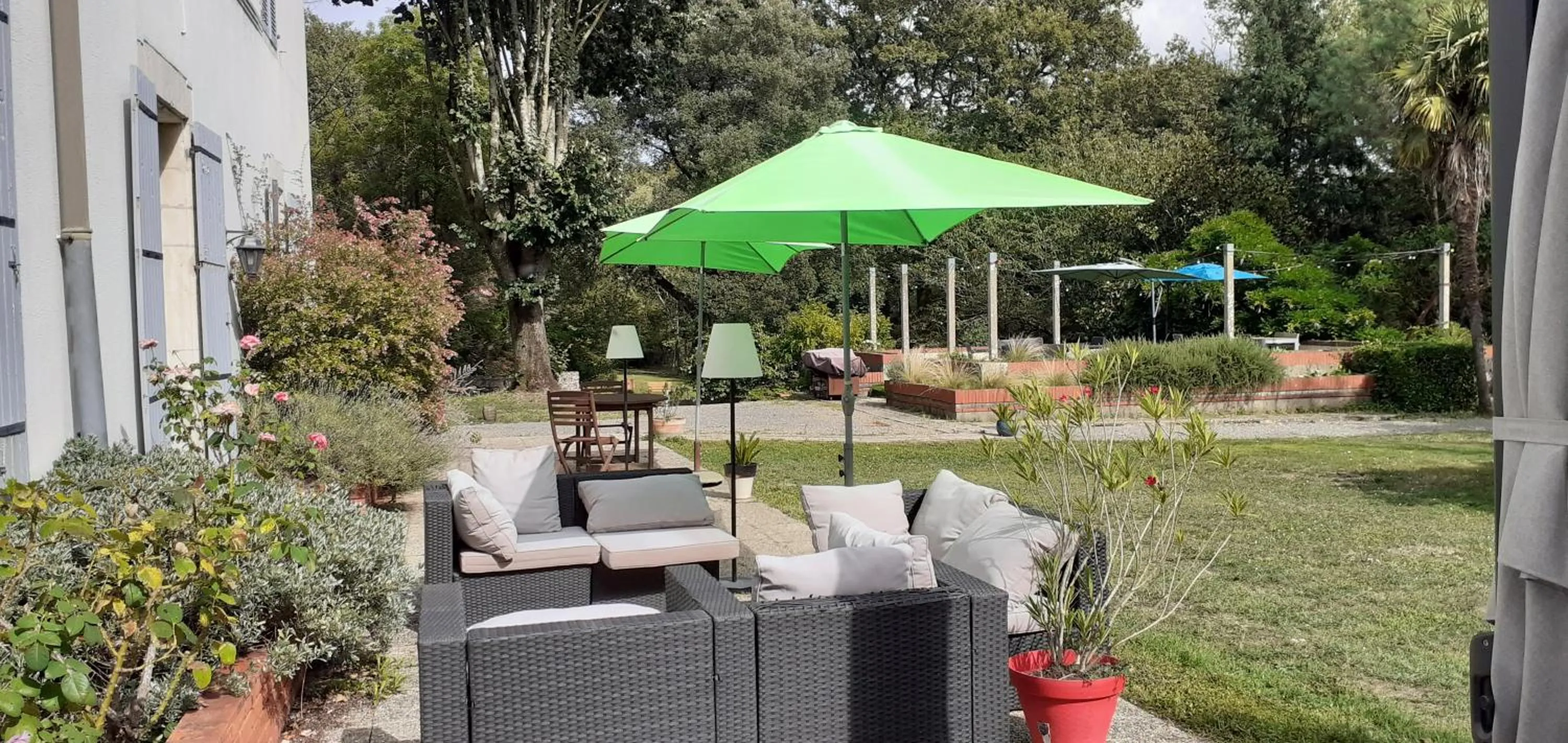 Patio in Château des Bretonnières sur vie - Maison d'hôtes et gîte 4 personnes