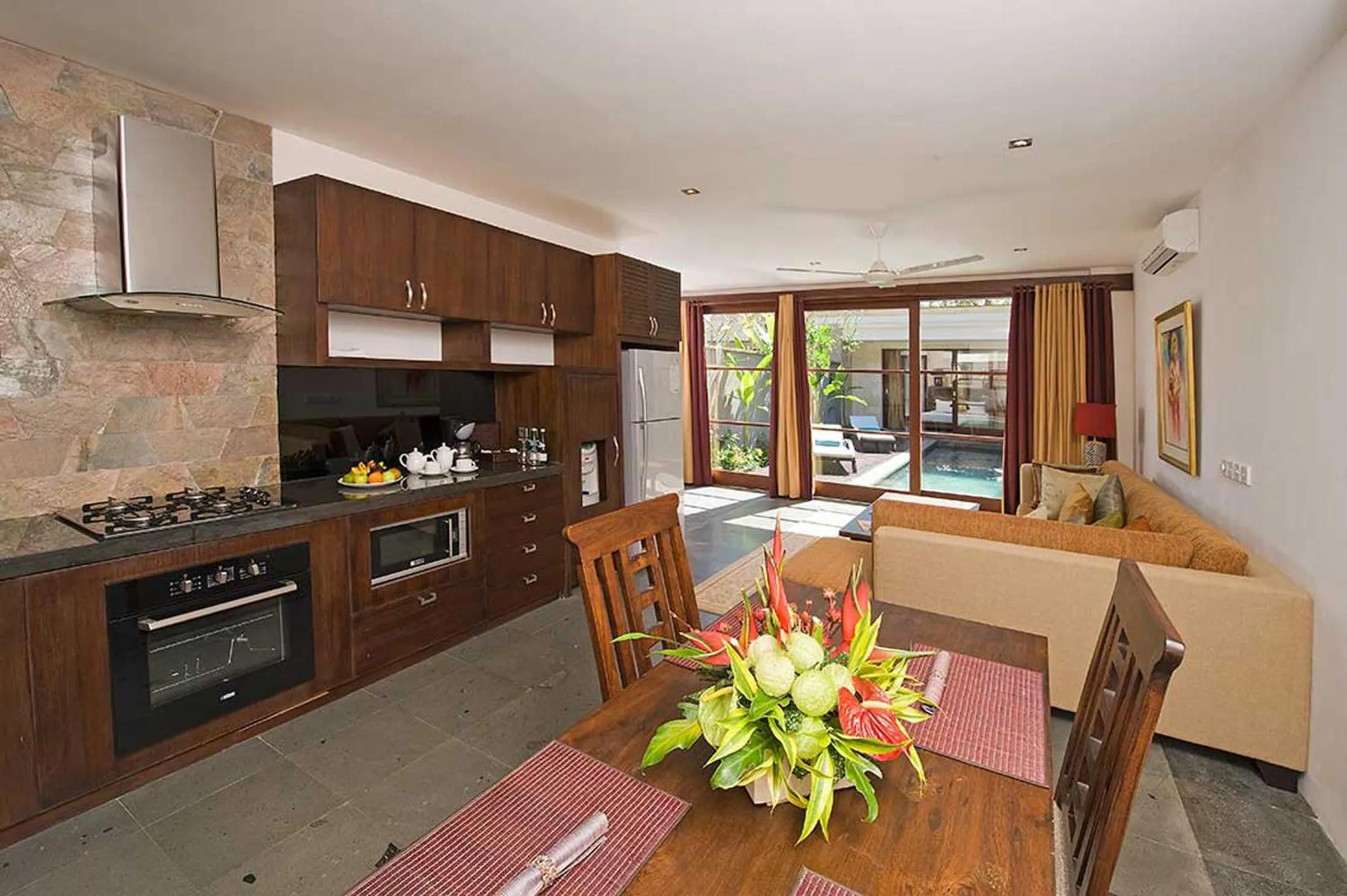 Kitchen or kitchenette in Gending Kedis Luxury Villas & Spa Estate