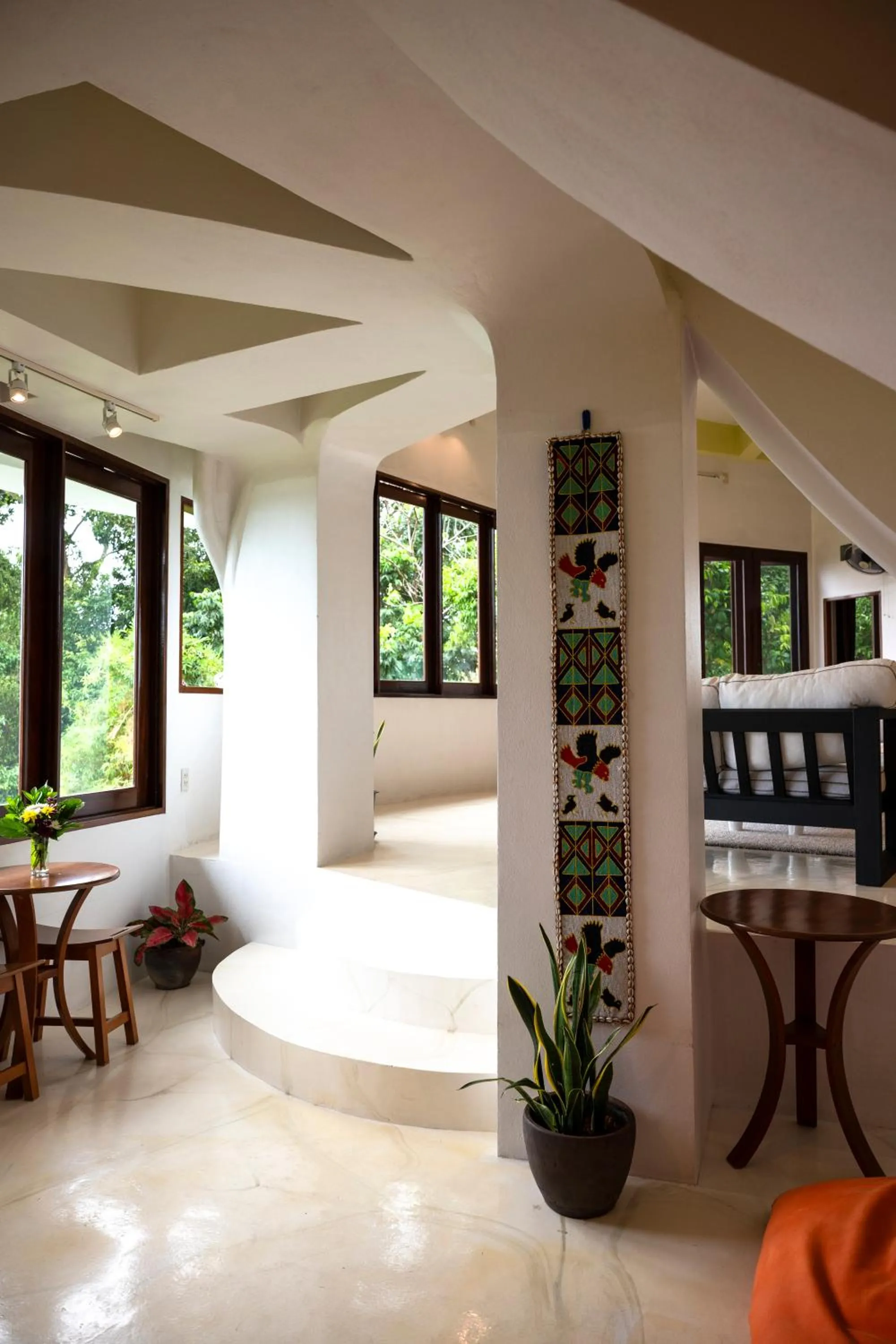 Seating area in Monkey Flower Villas