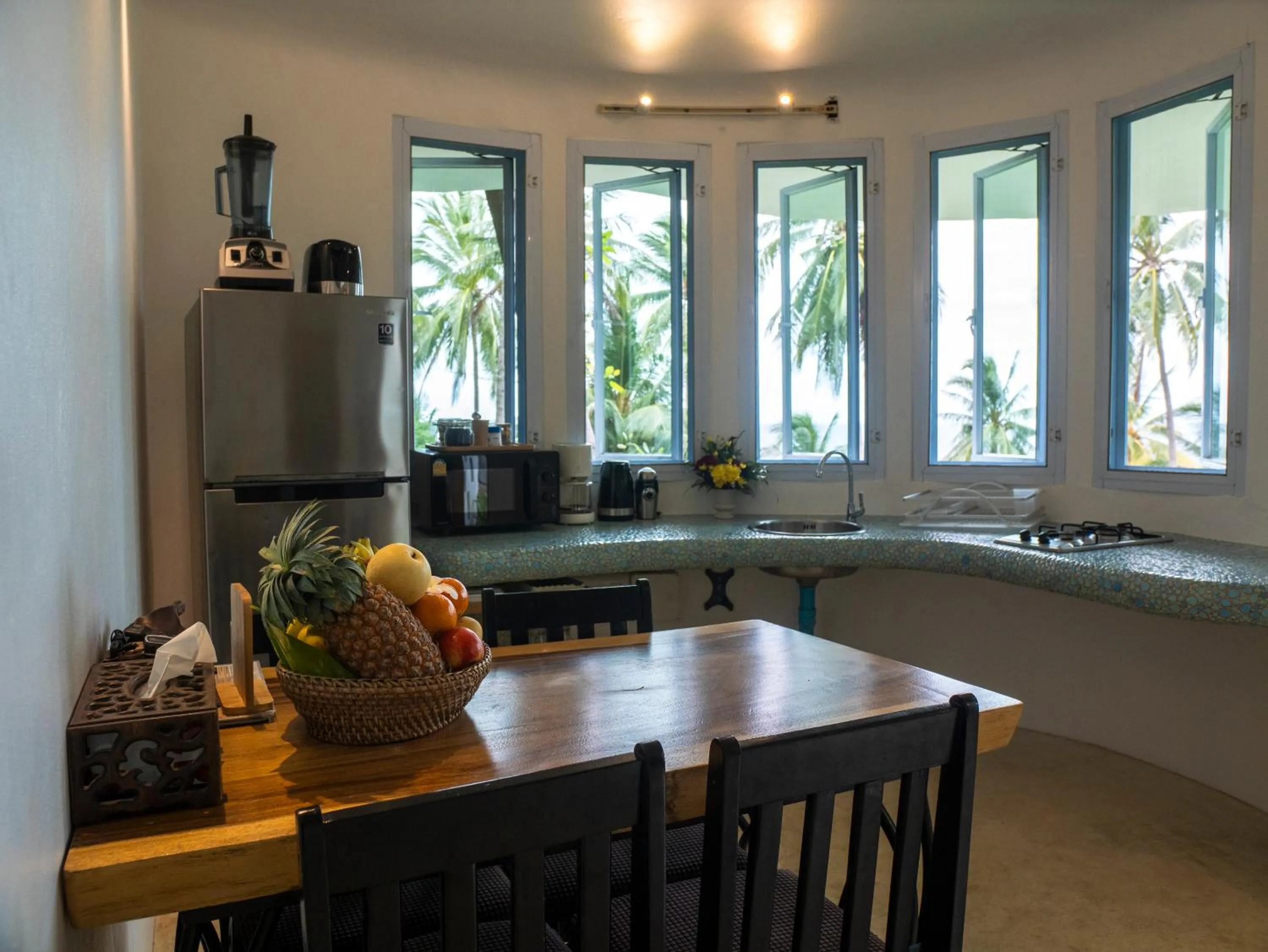 Kitchen or kitchenette in Monkey Flower Villas
