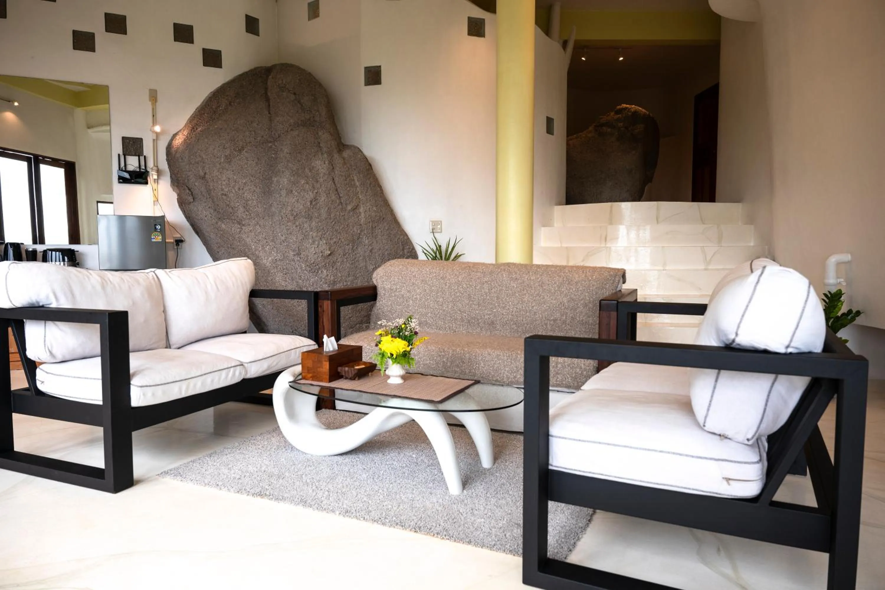 Living room, Bed in Monkey Flower Villas
