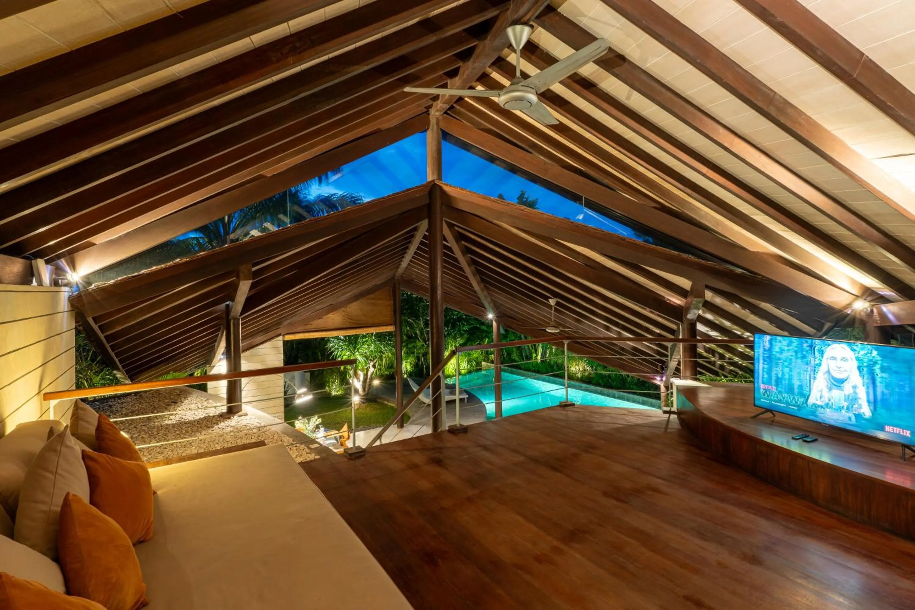 Communal lounge/ TV room in The Layar - Designer Villas and Spa