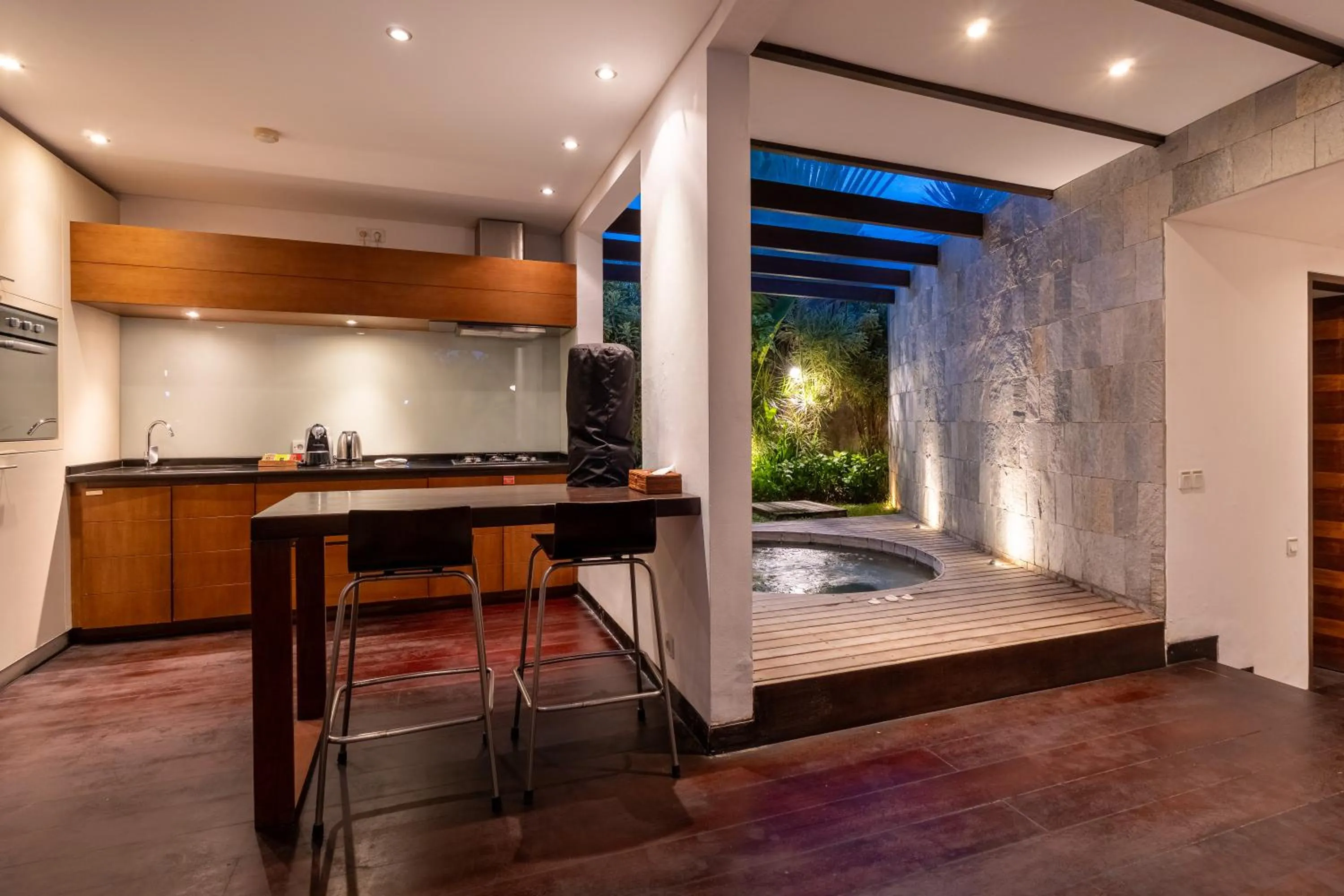 Kitchen or kitchenette in The Layar - Designer Villas and Spa