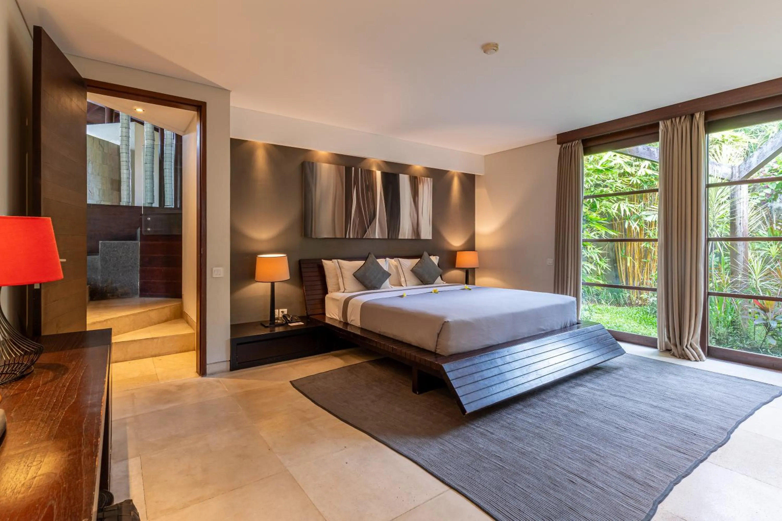 Bedroom, Bed in The Layar - Designer Villas and Spa