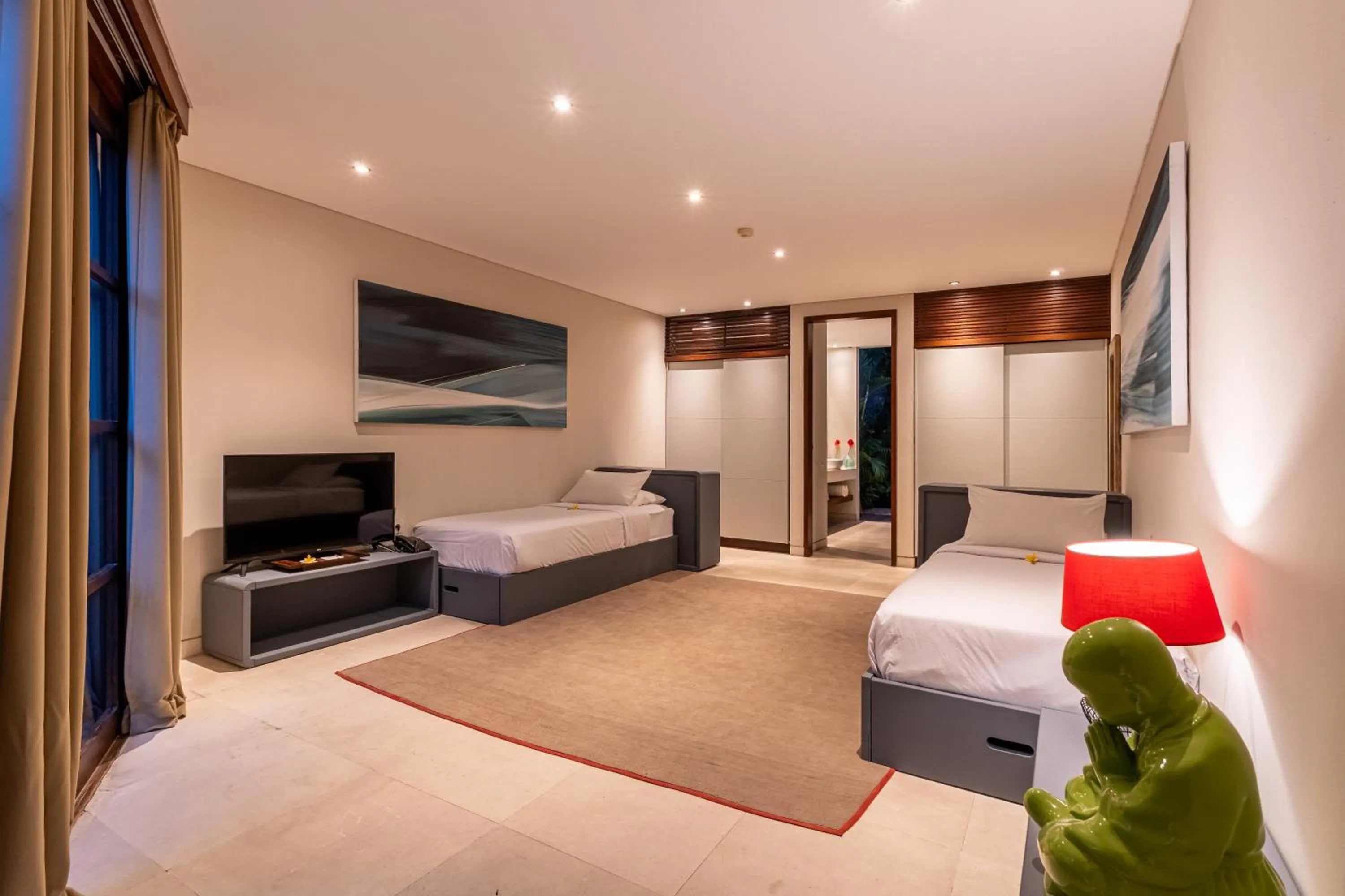 Bedroom, Bed in The Layar - Designer Villas and Spa