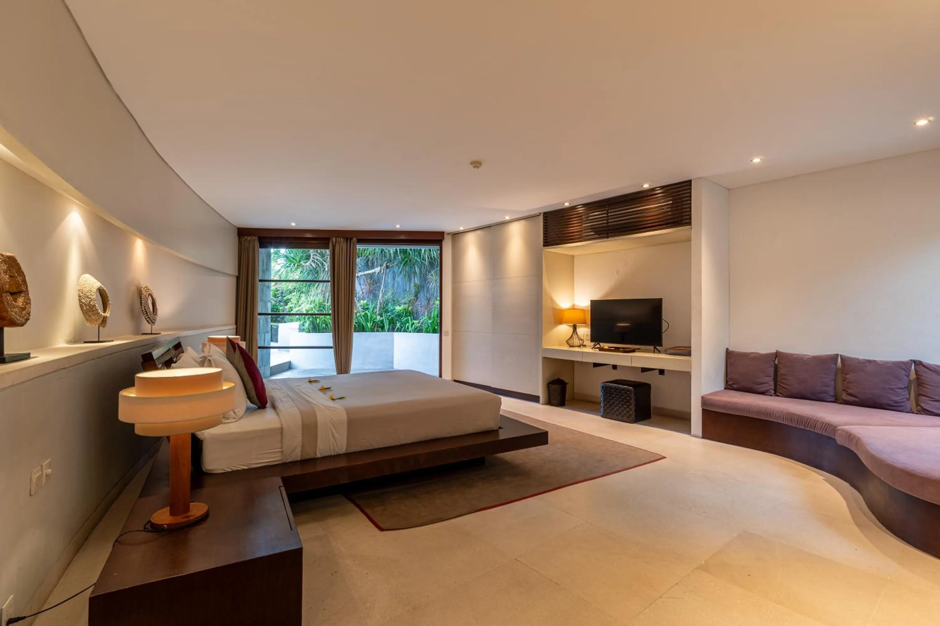 Bedroom, Bed in The Layar - Designer Villas and Spa