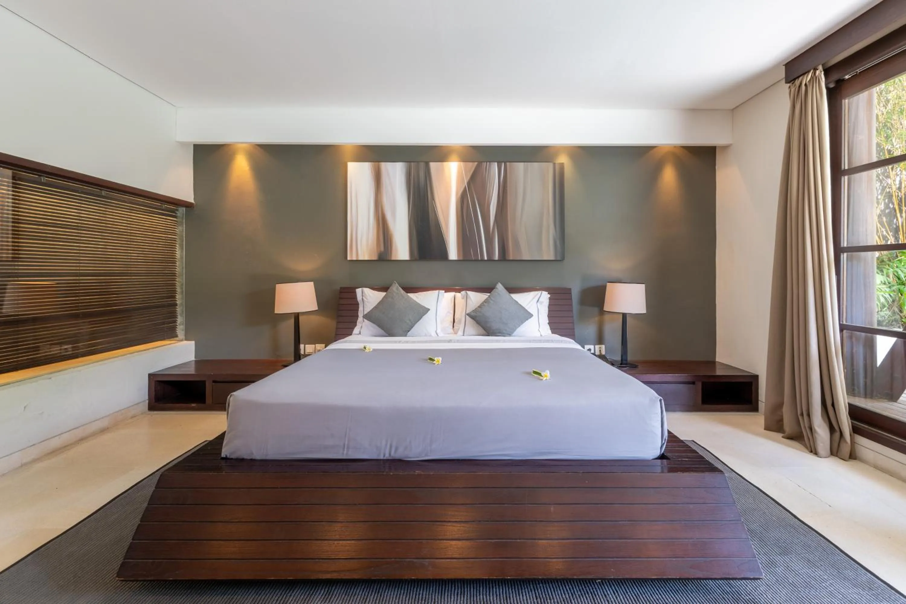 Bedroom, Bed in The Layar - Designer Villas and Spa