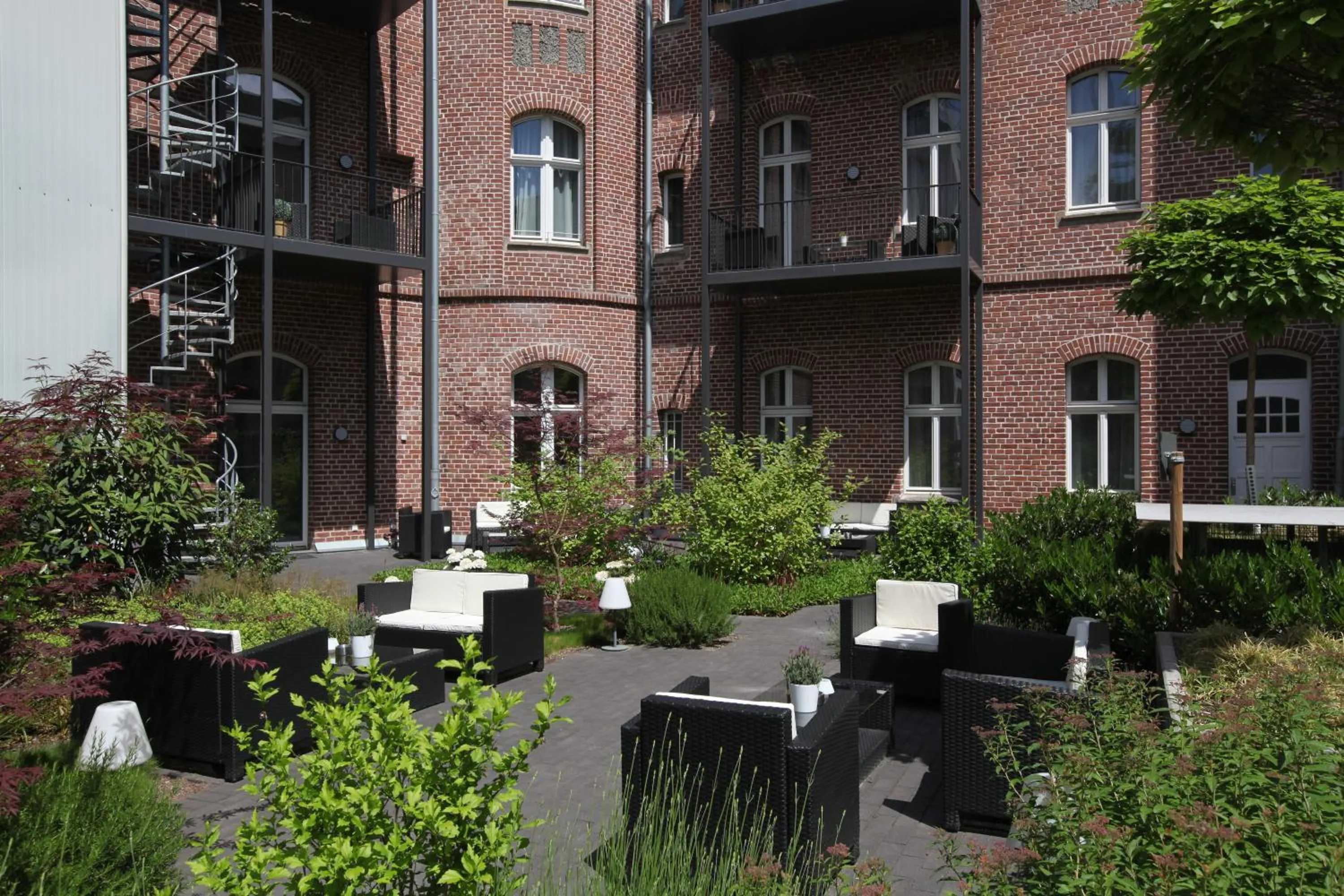 Patio in The Red Apartments