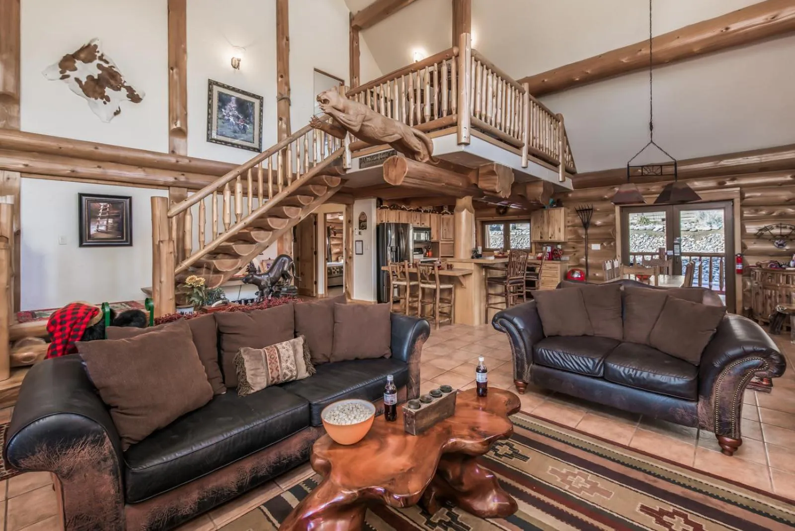 Living room in Panther Lodge