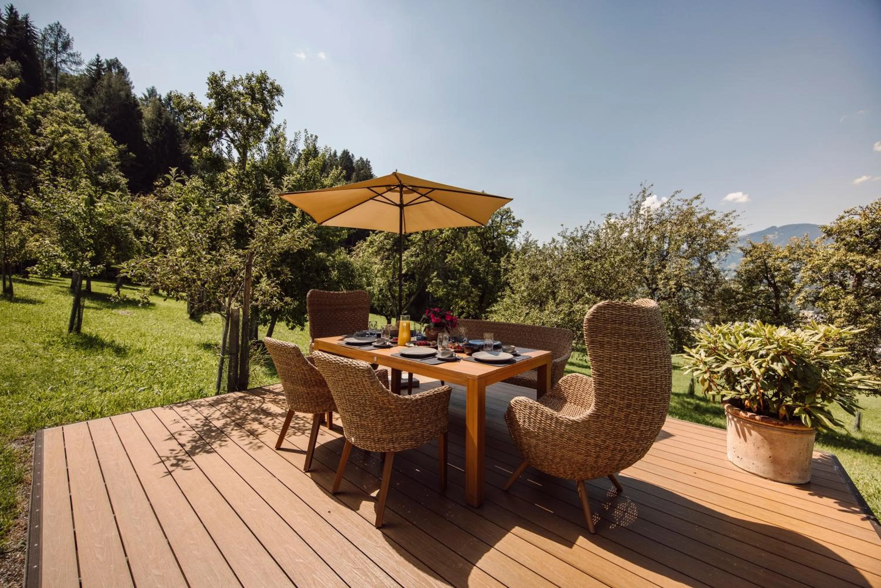 Garden in Lerchs Landhotel