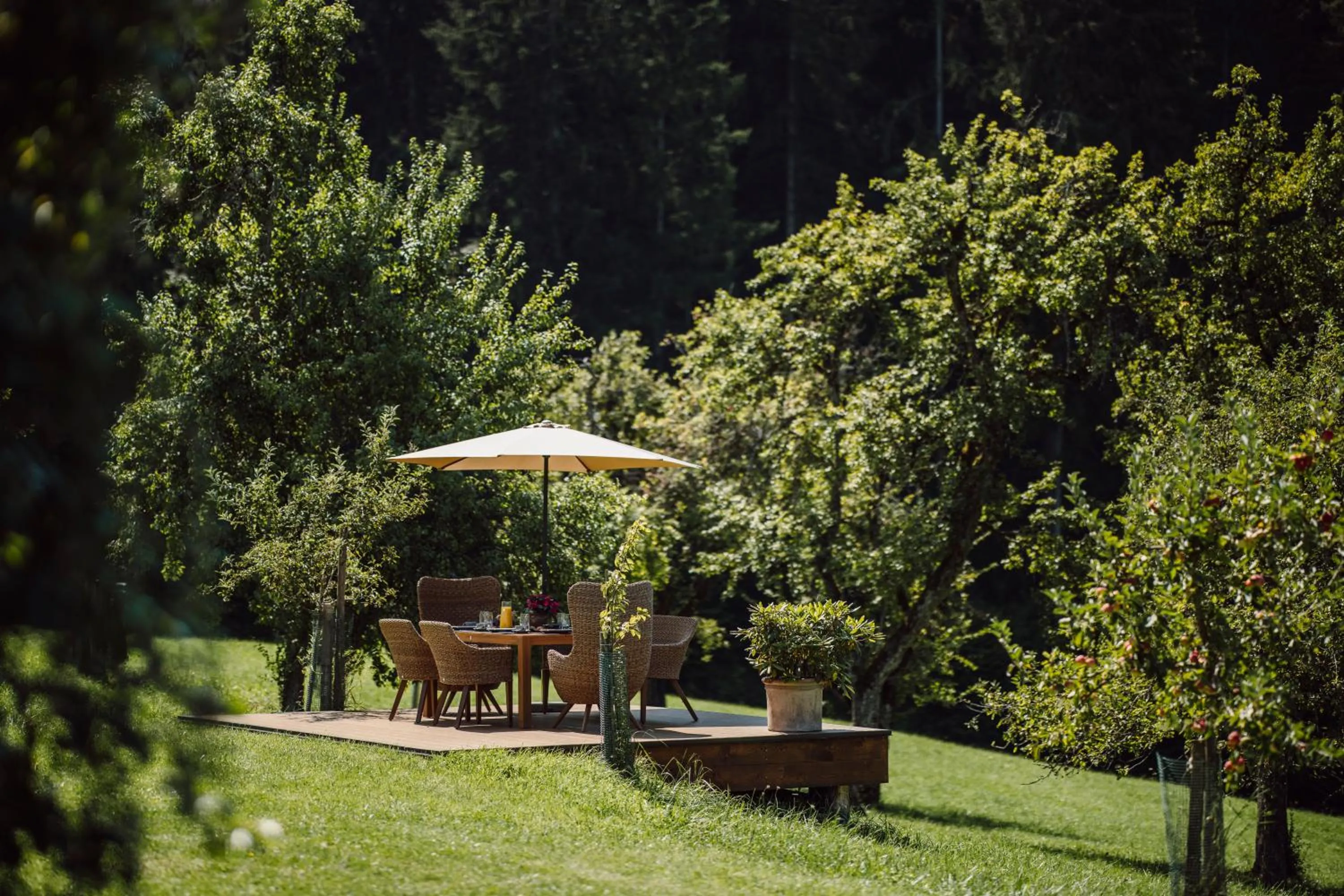 Natural landscape in Lerchs Landhotel
