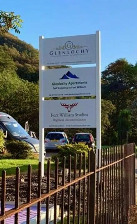 Property logo or sign in Glenlochy Nevis Bridge Apartments
