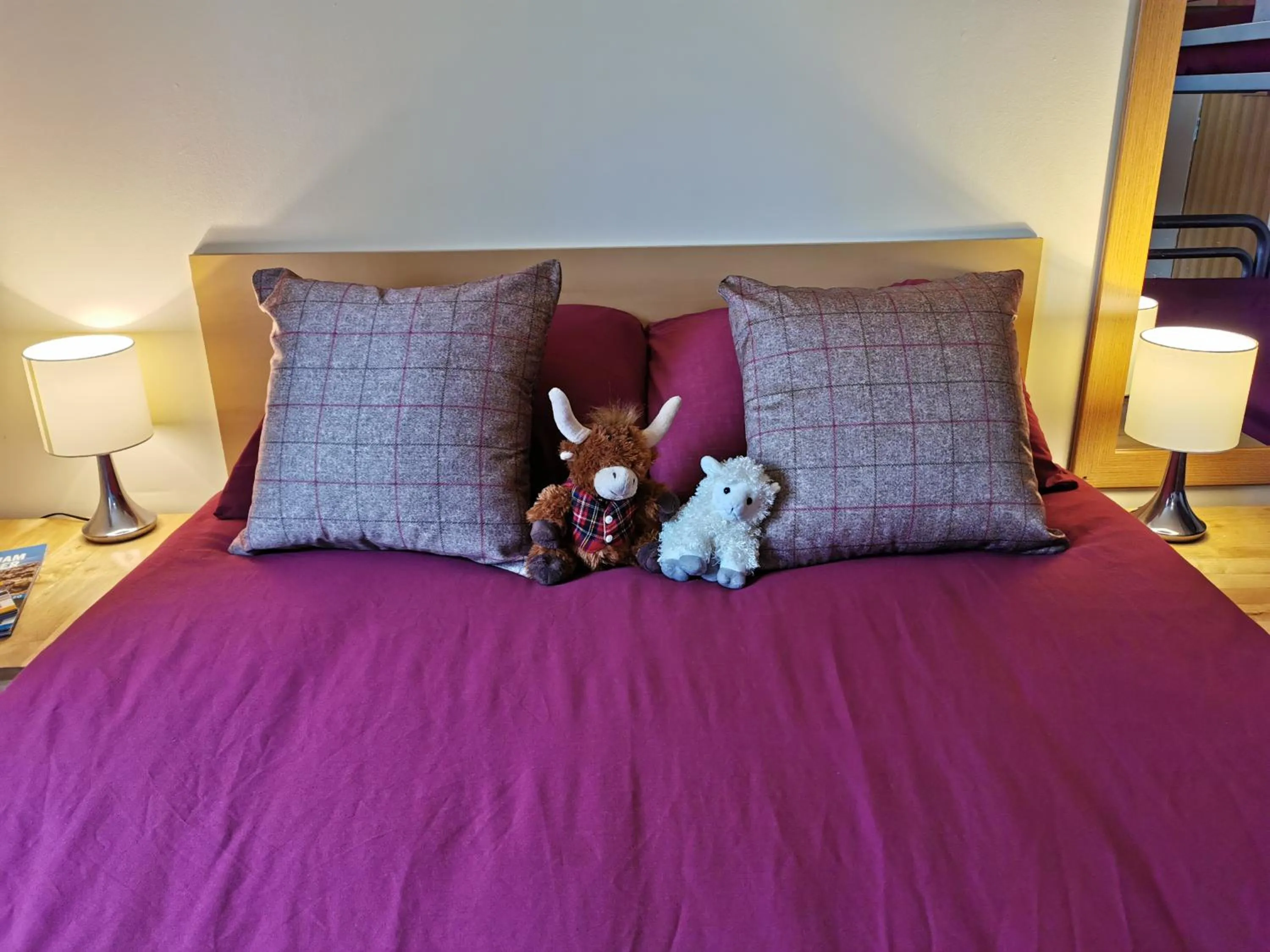 Bed in Morag's Lodge