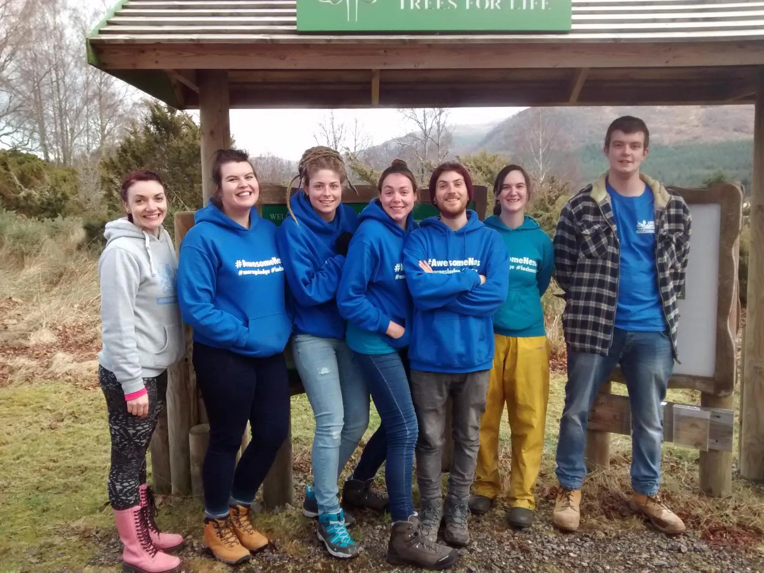Staff in Morag's Lodge
