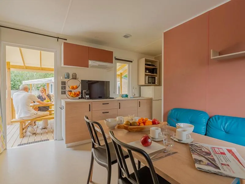 Kitchen or kitchenette in Camping Les Grenettes