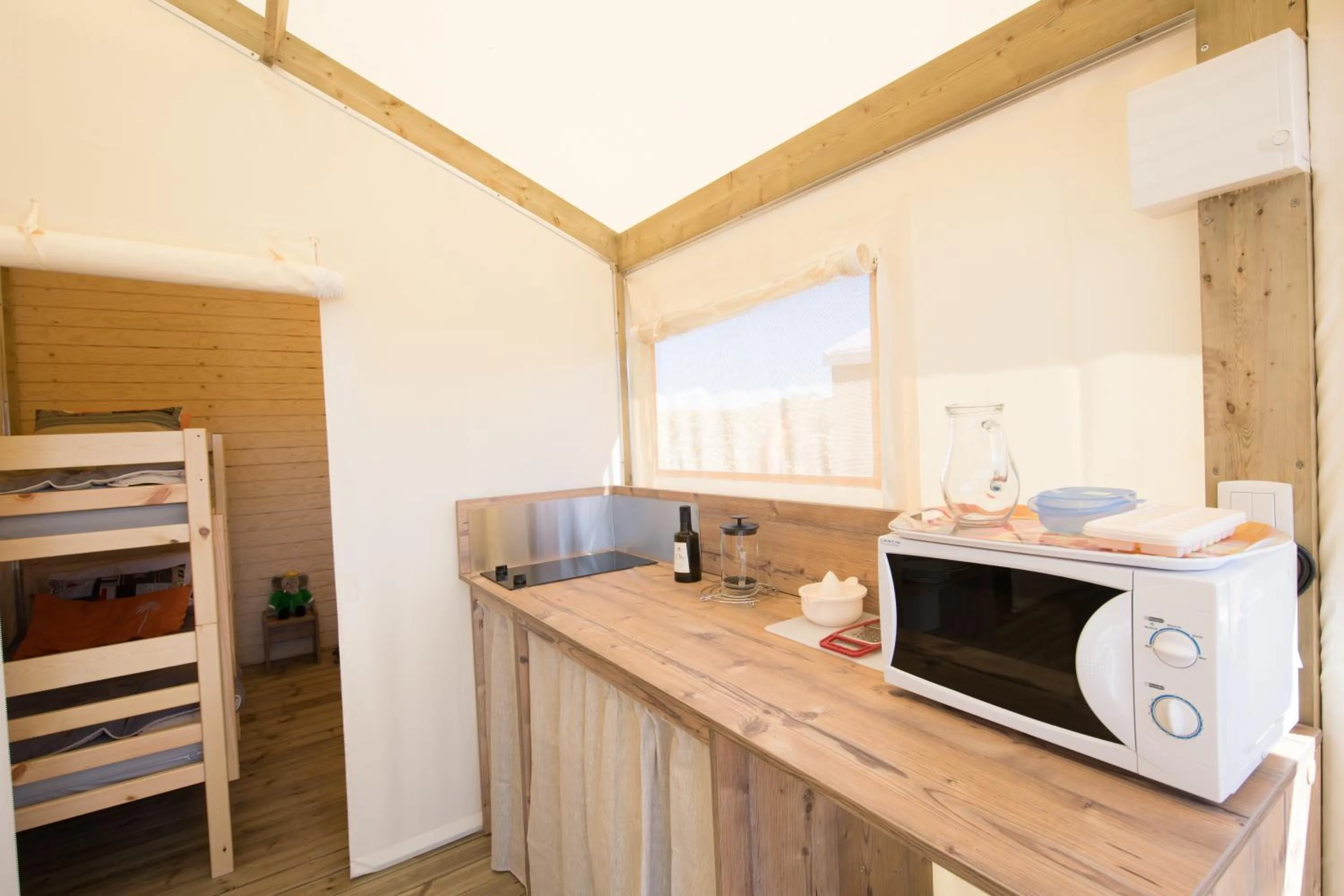 Kitchen or kitchenette in Camping Les Grenettes