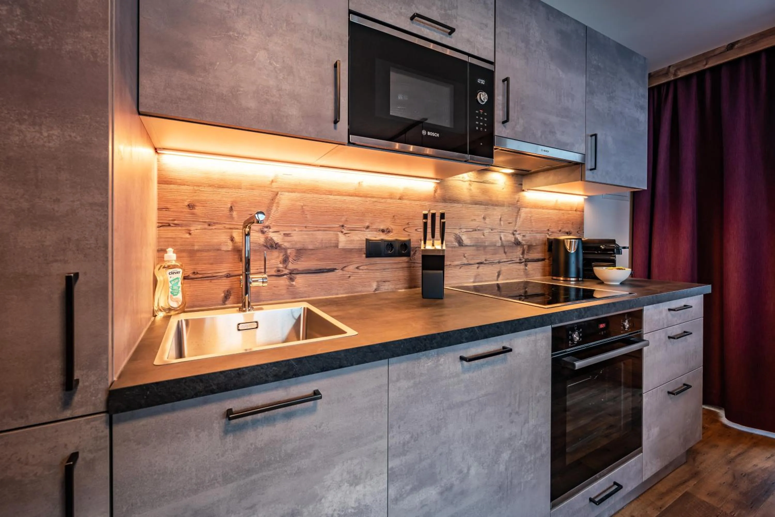 kitchen in Gästehaus Wiesengrund & Apart Sporer