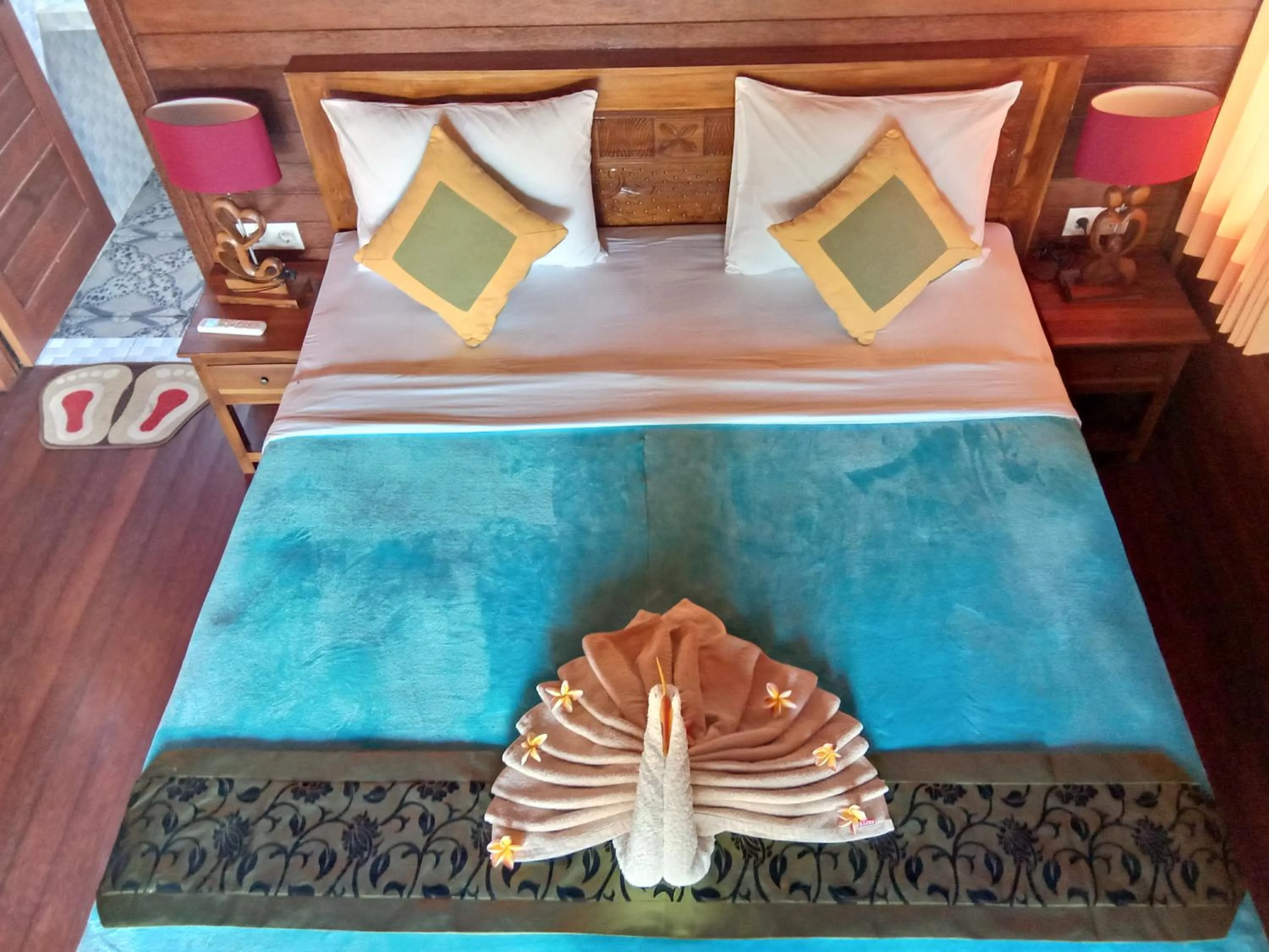 Bed in Svaha Nusa Guest House