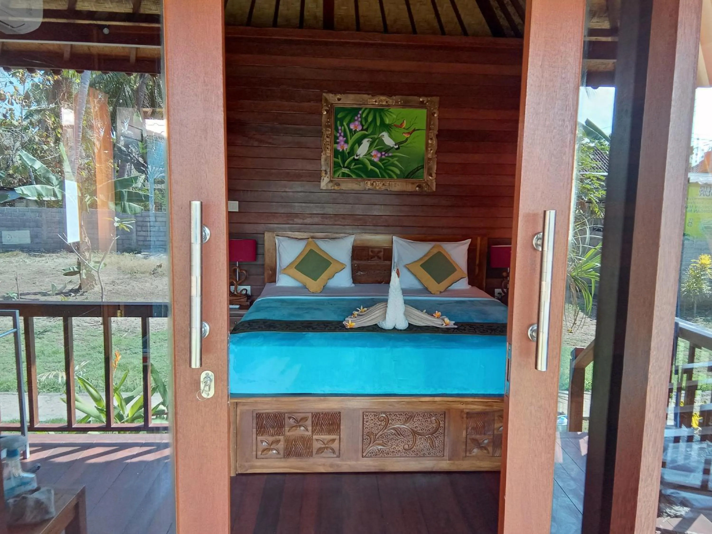 Bed in Svaha Nusa Guest House