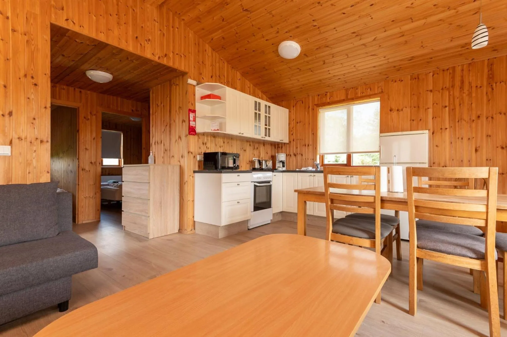Living room in Gladheimar Cottages