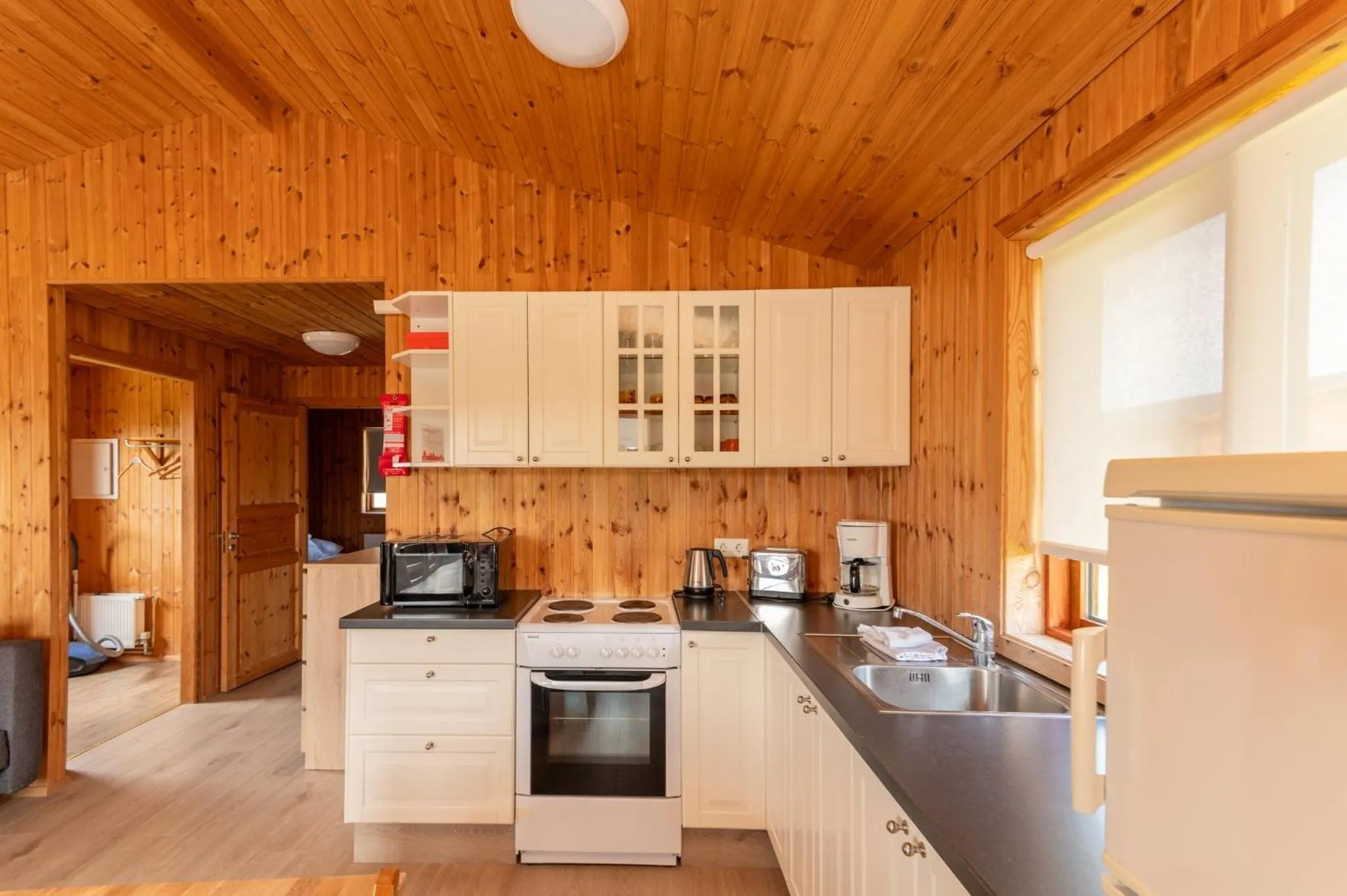 Living room in Gladheimar Cottages