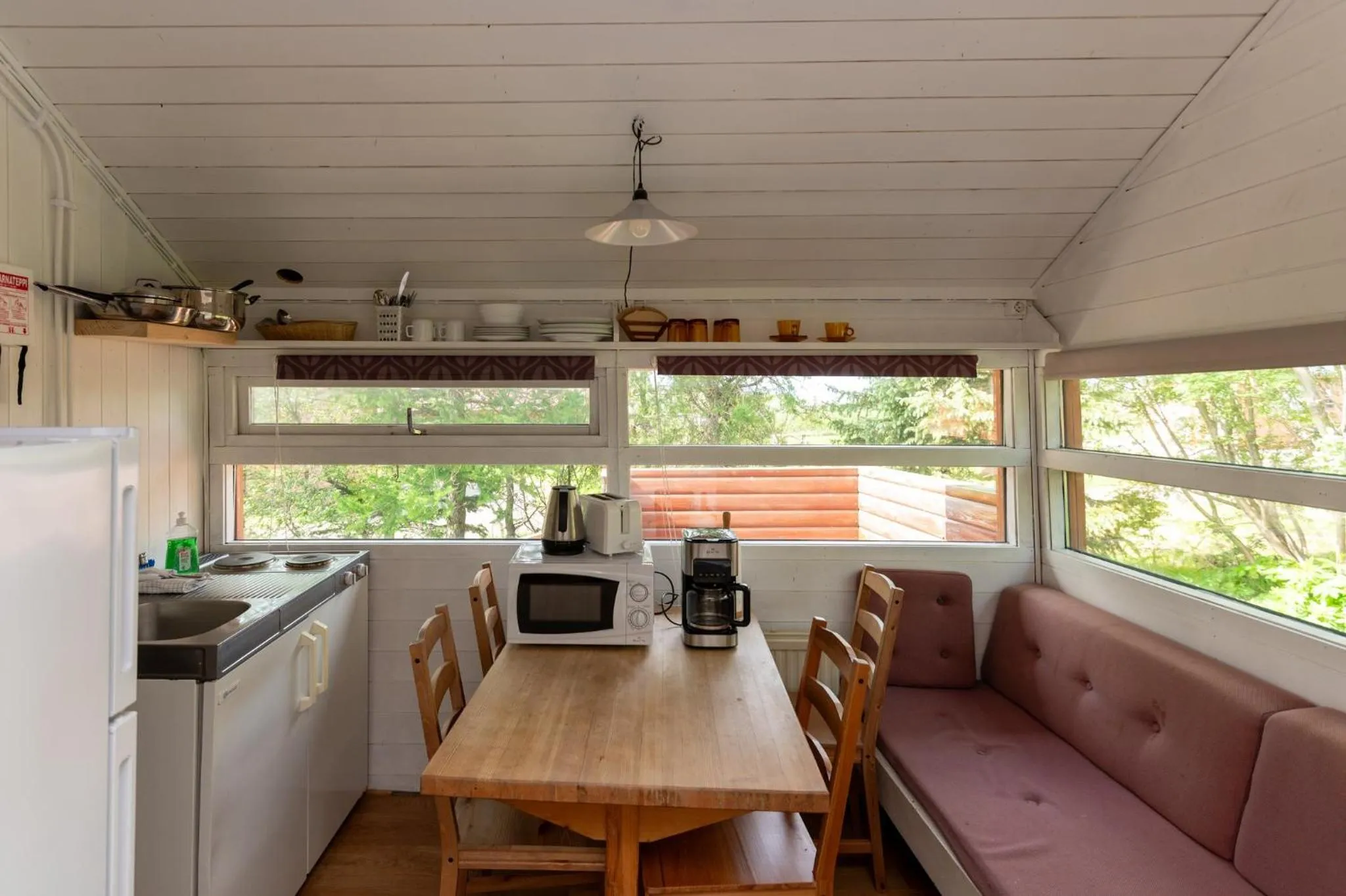 Living room in Gladheimar Cottages
