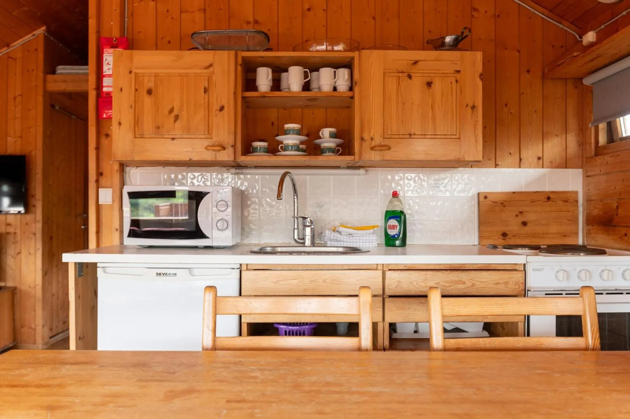 Kitchen or kitchenette in Gladheimar Cottages