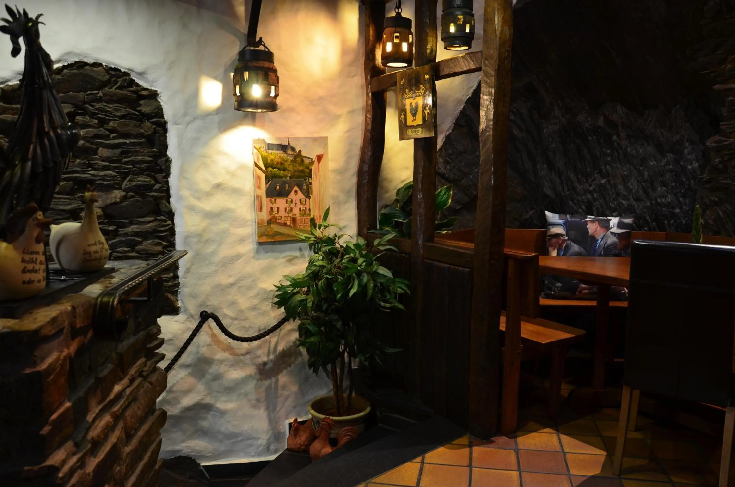 Lounge or bar in Auberge Aal Veinen