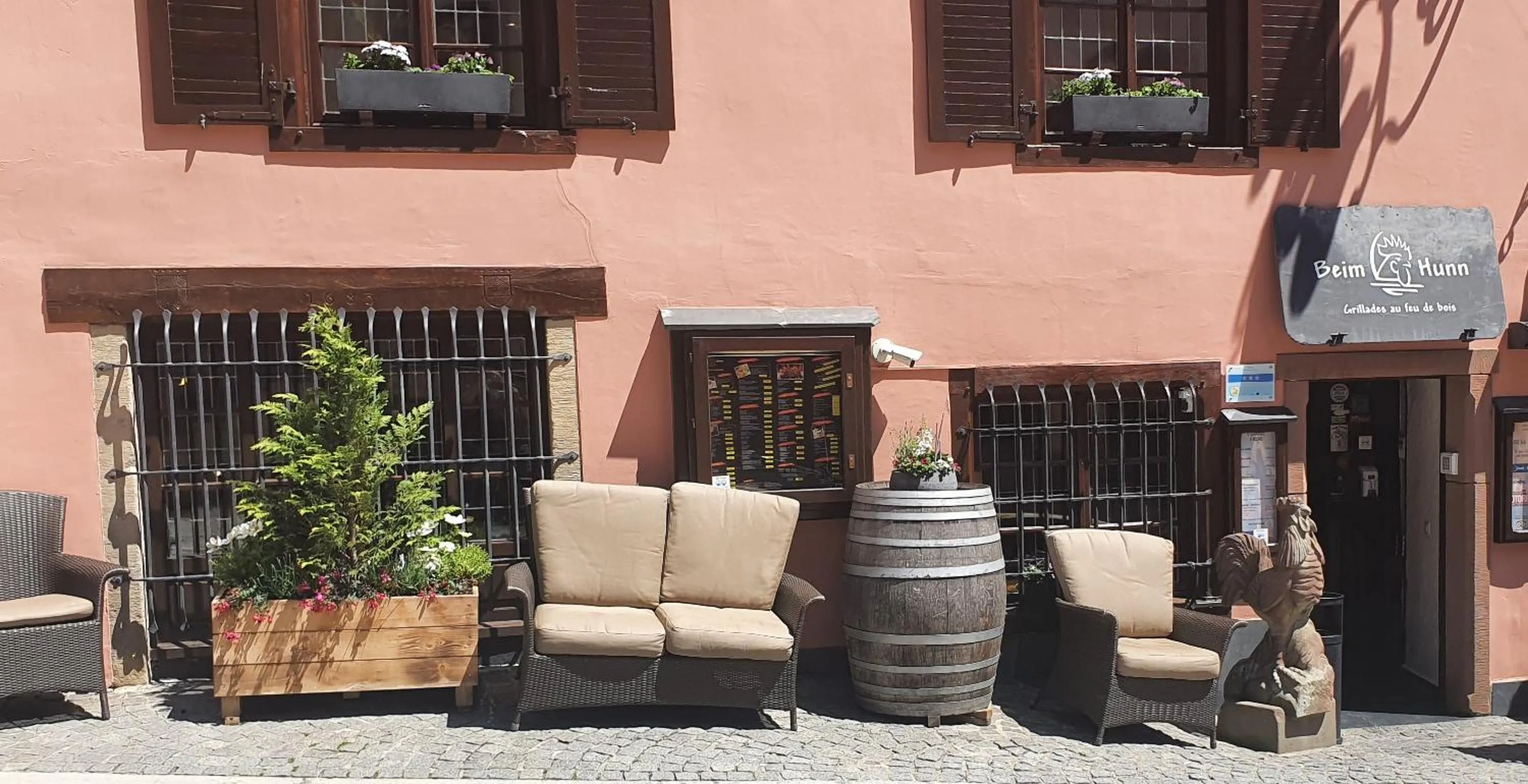 Patio in Auberge Aal Veinen